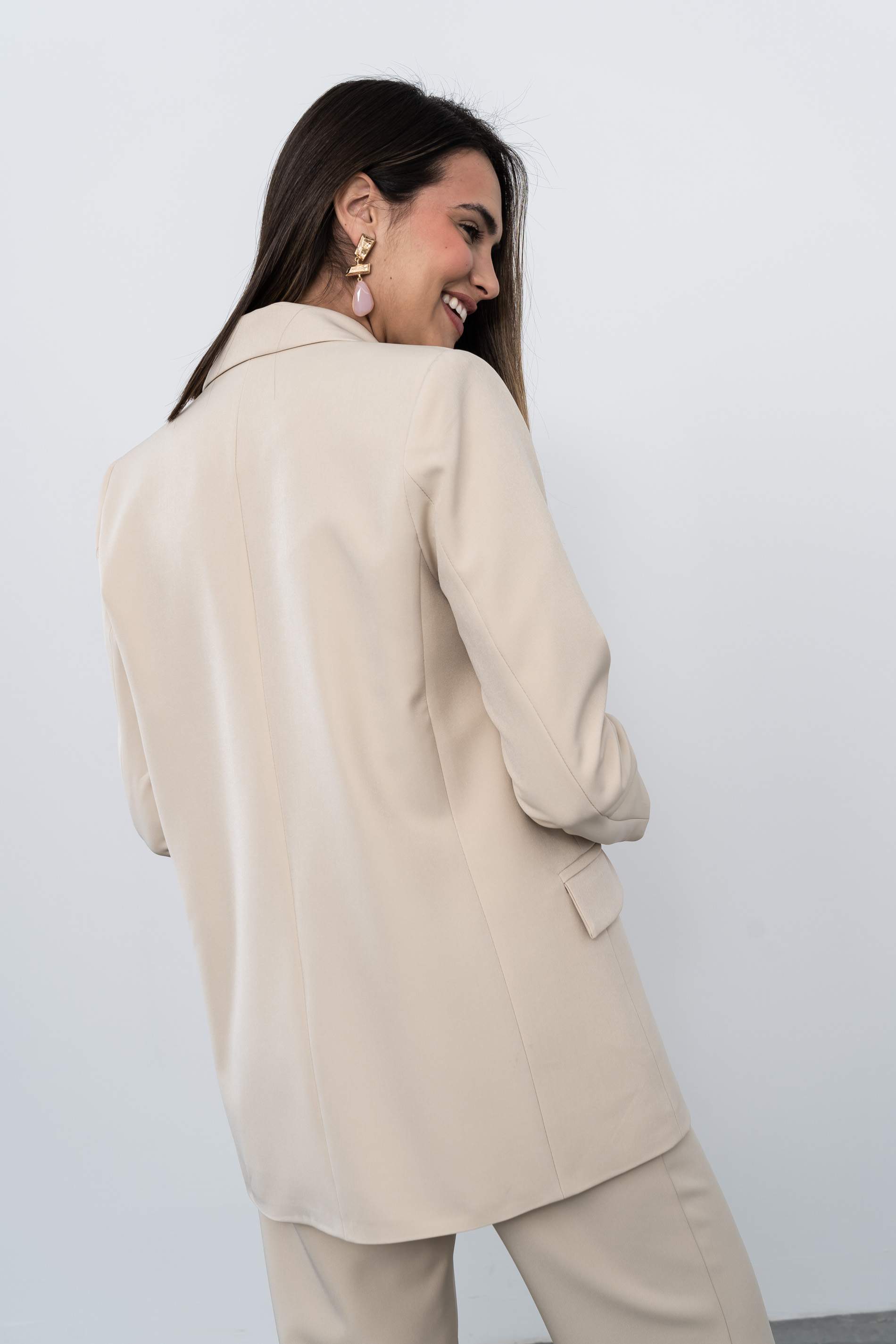 BLAZER BOTÓN BEIGE
