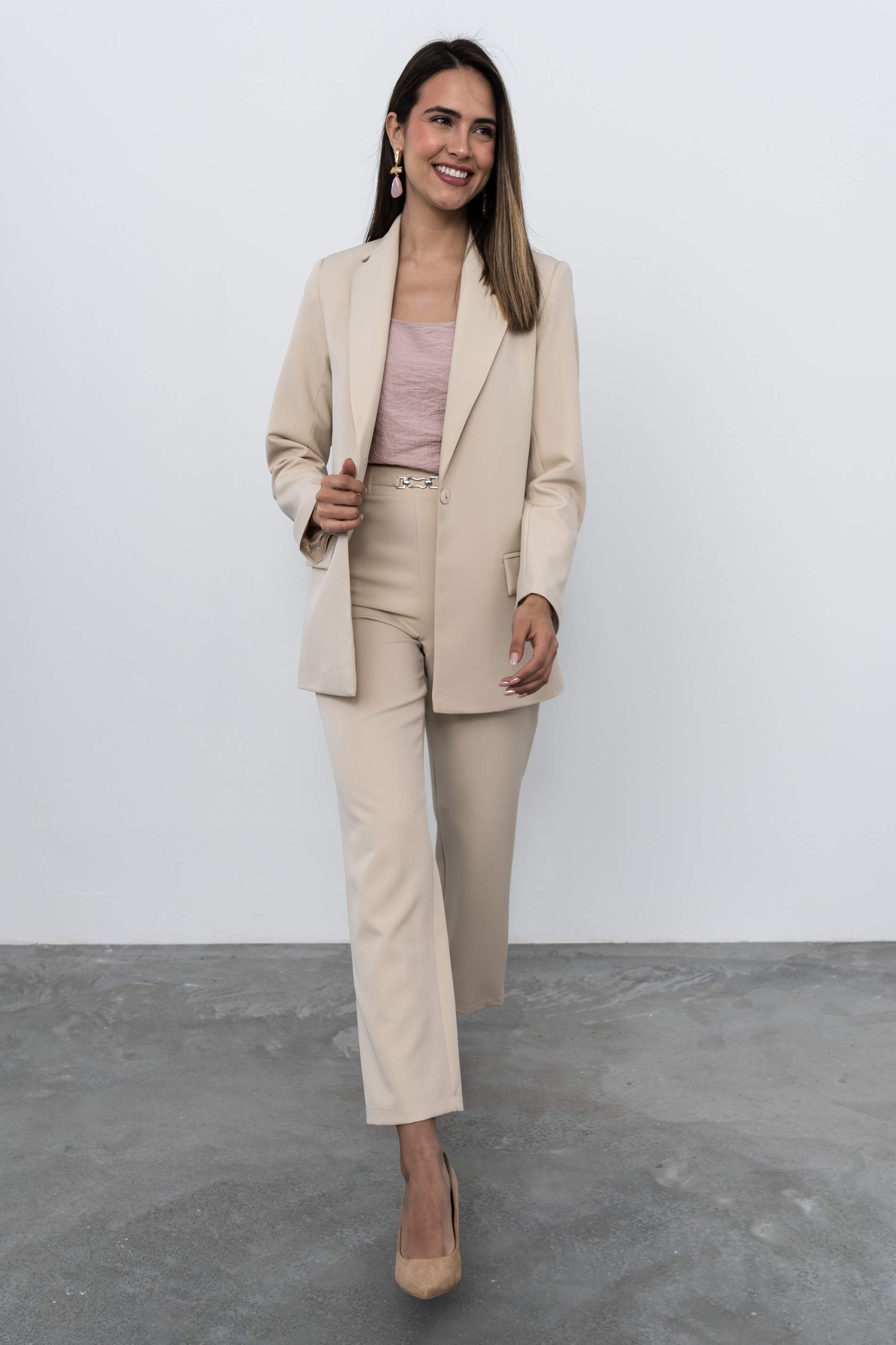 PANTALÓN HEBILLA BEIGE