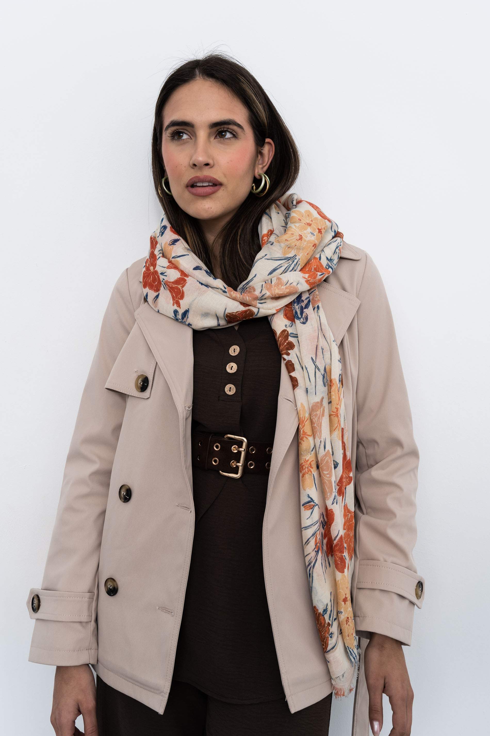 PANTALÓN ANCHO GOMA CHOCOLATE