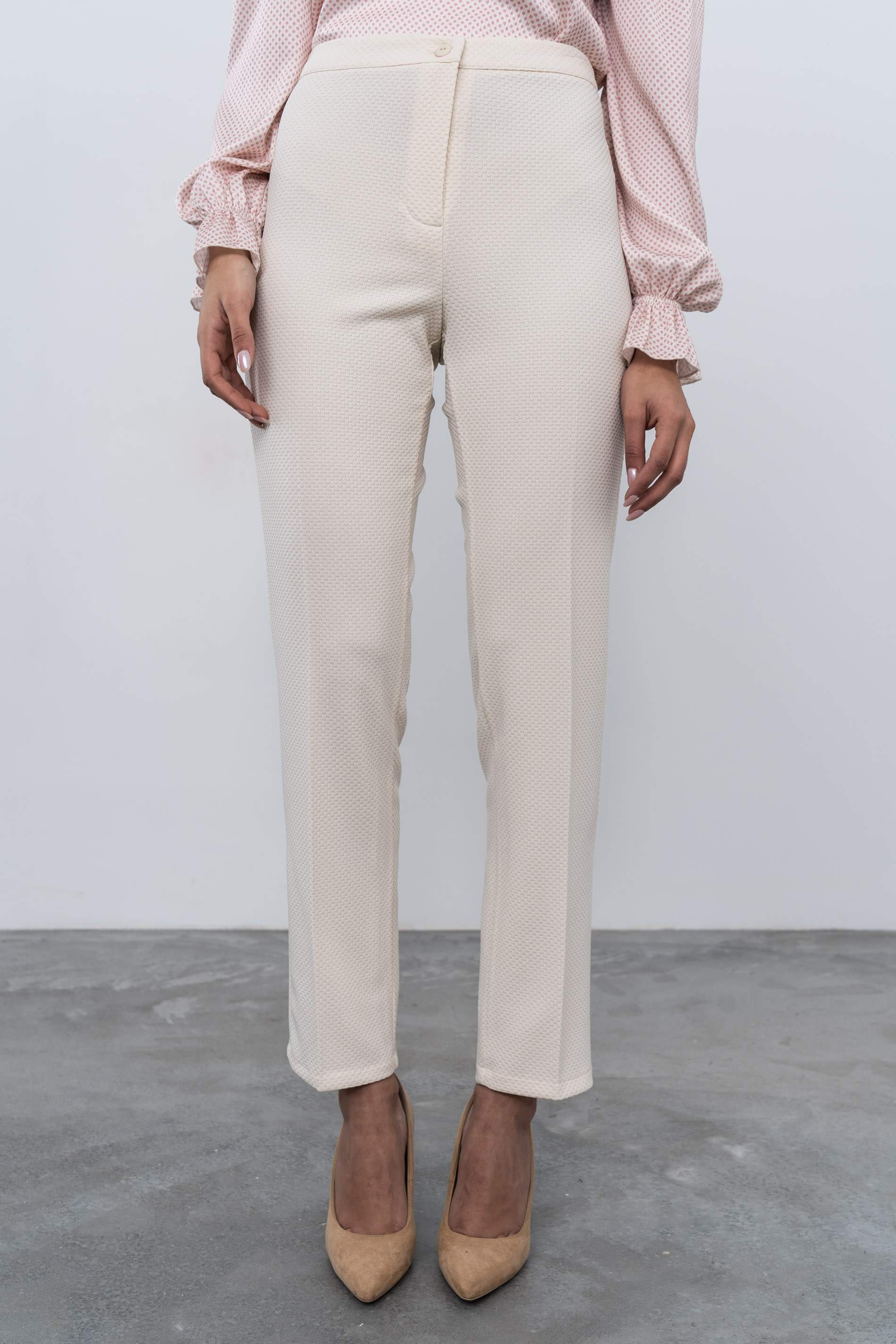 PANTALÓN JACQUARD CRUDO