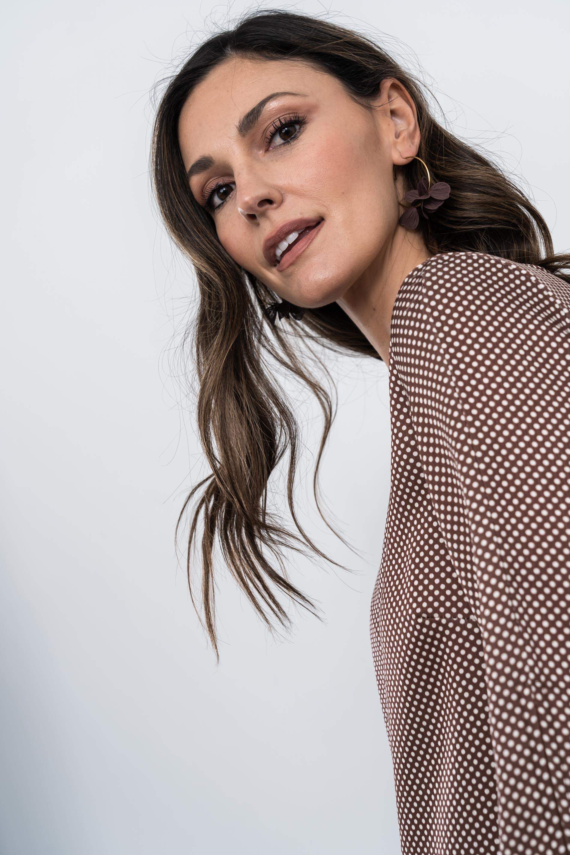 BLUSA MANGA LACITOS CHOCOLATE