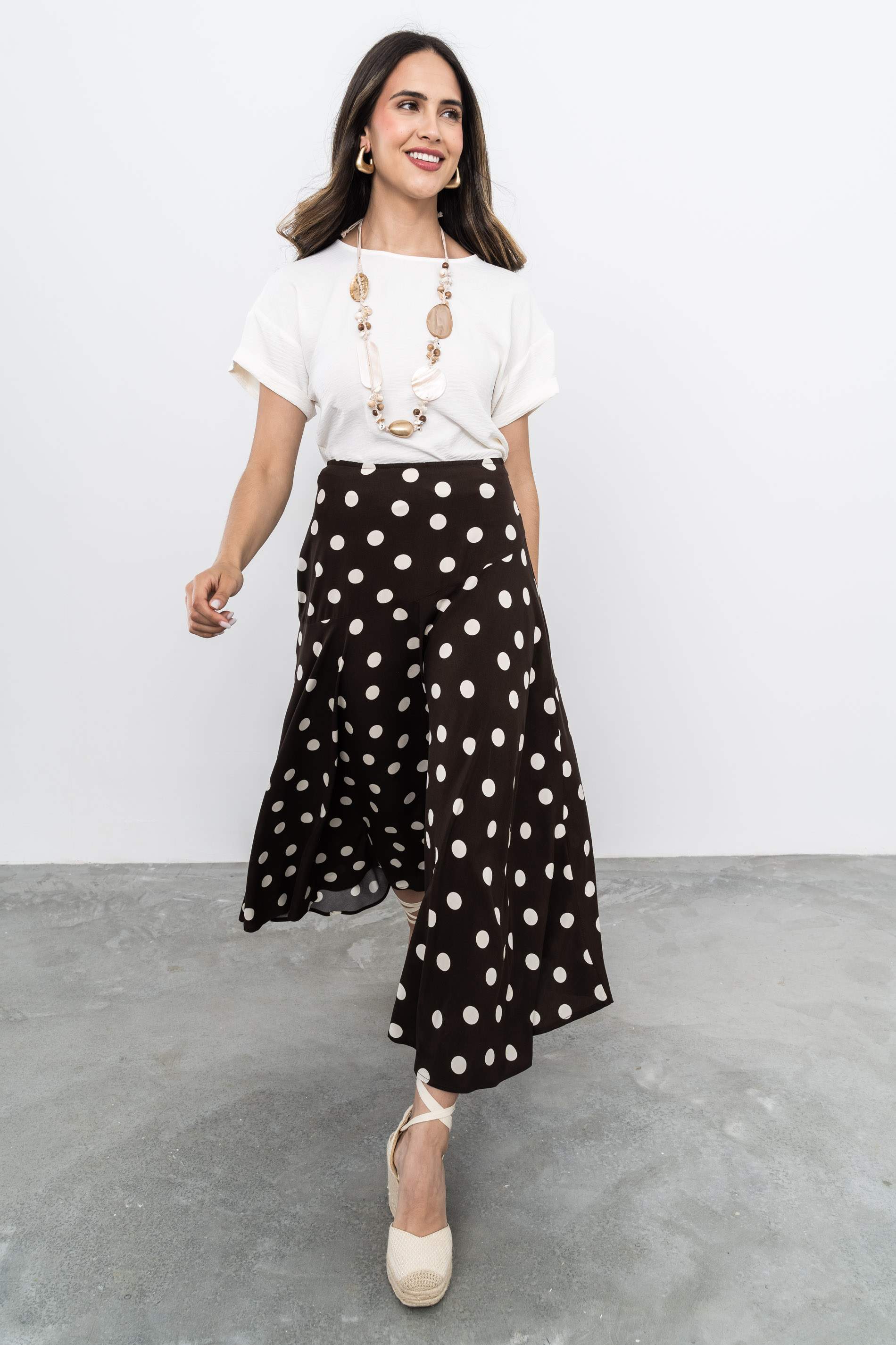BLUSA MANGA CAIDA MARFIL