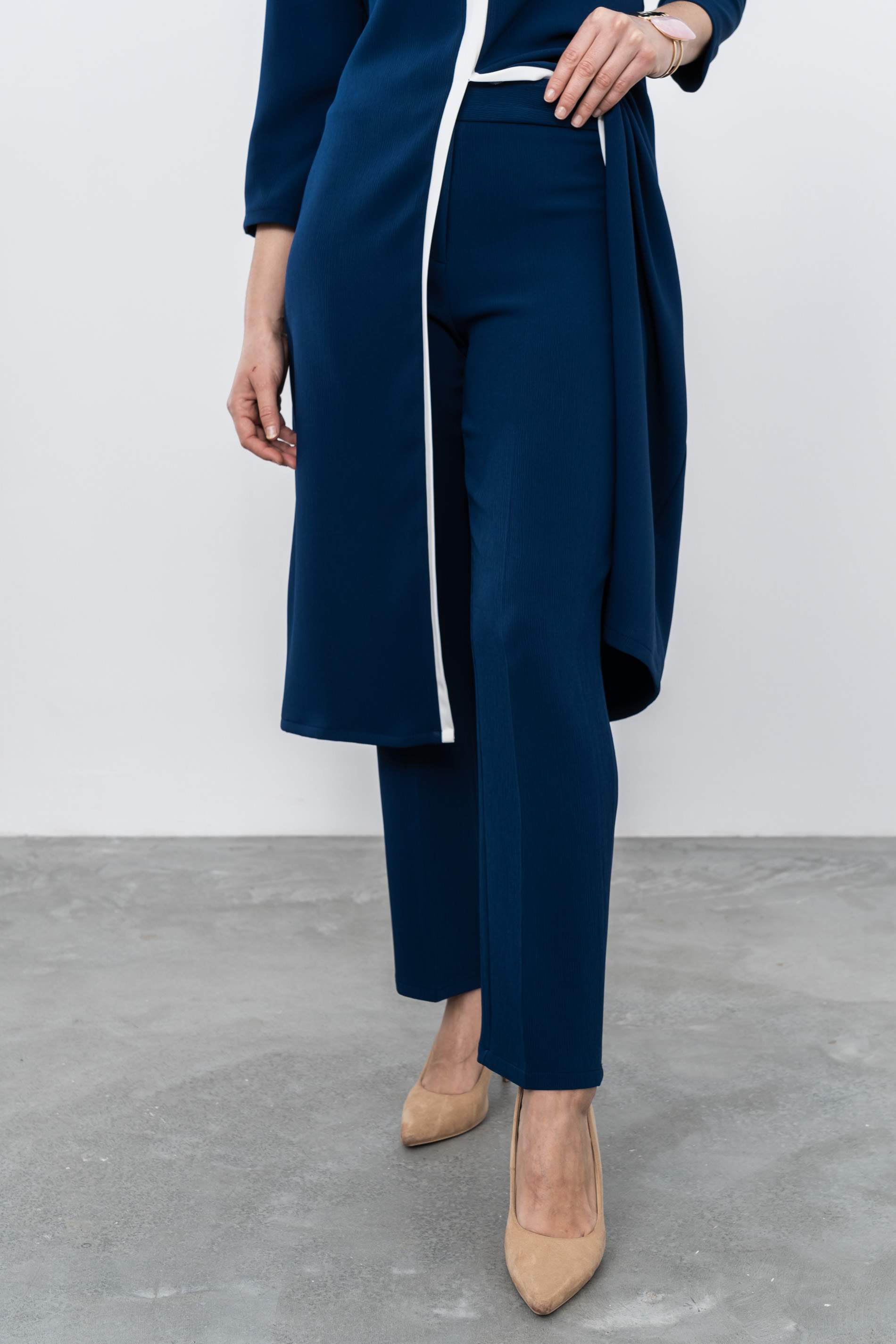 PANTALÓN VESTIR TEXTURA MARINO