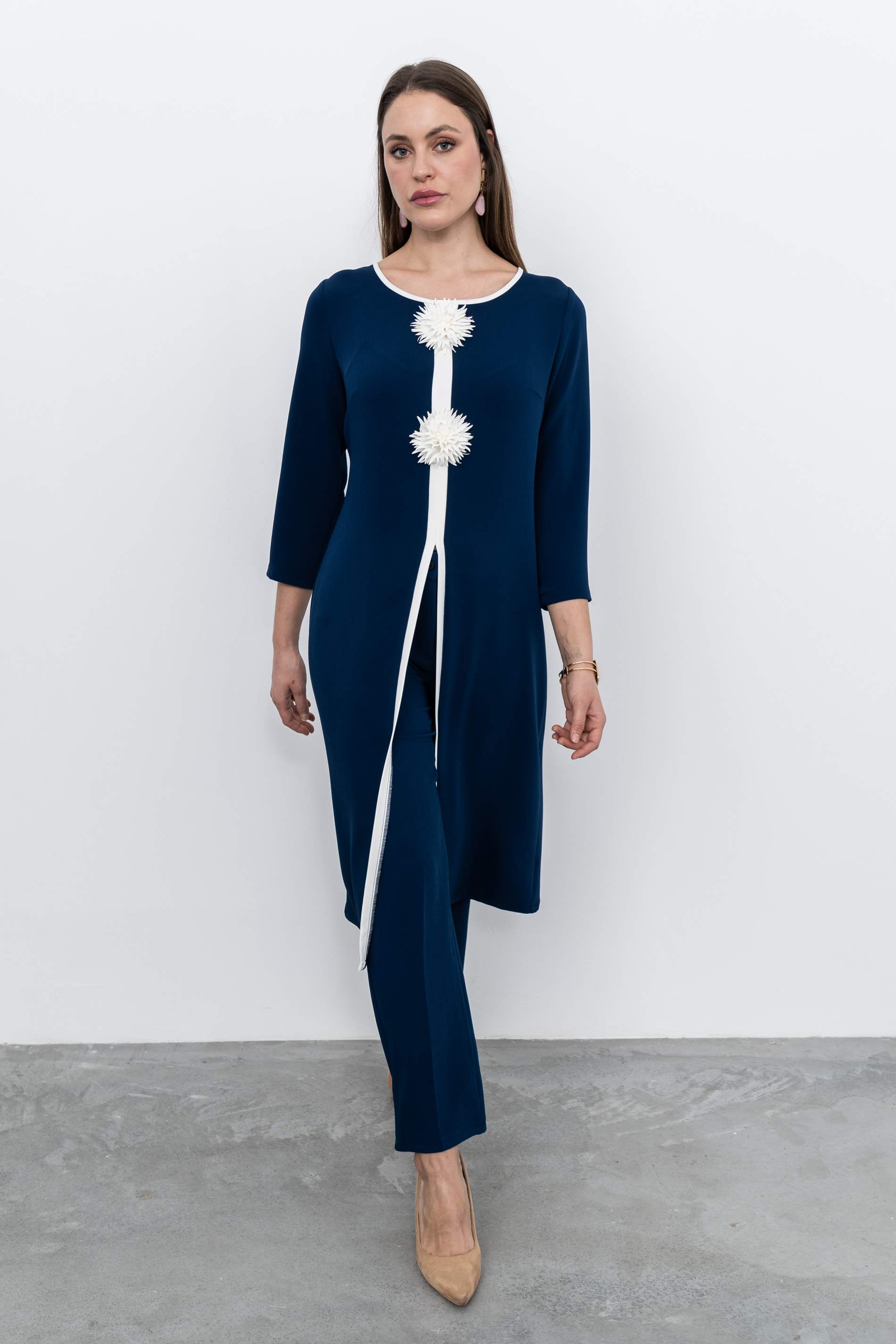 PANTALÓN VESTIR TEXTURA MARINO