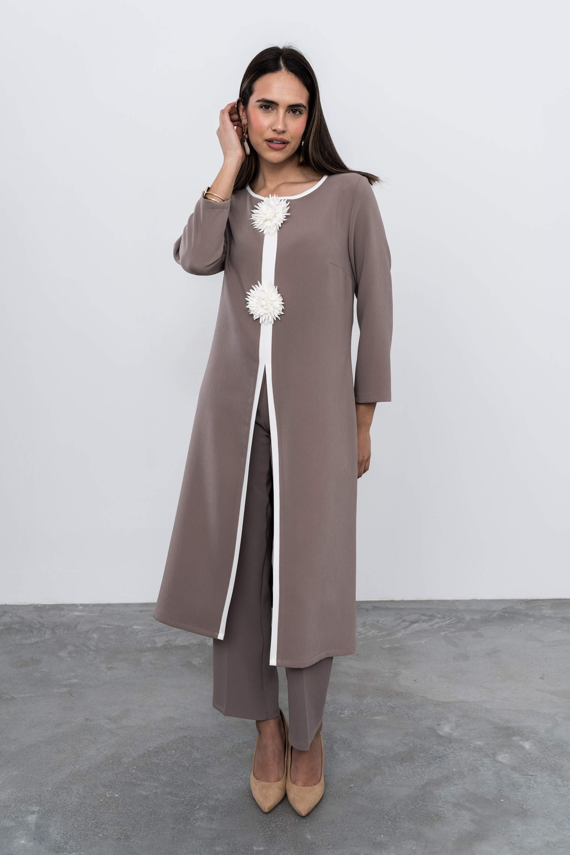 PANTALÓN VESTIR TEXTURA TOPO