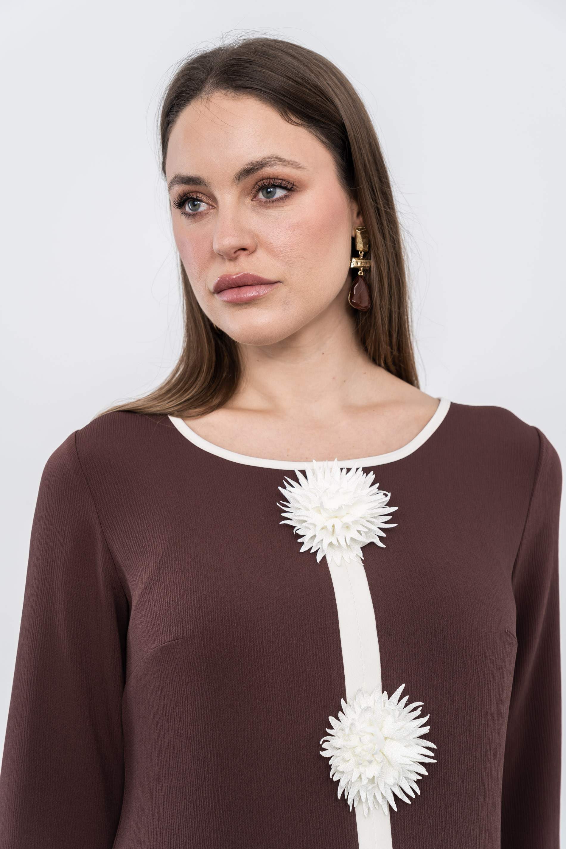 PANTALÓN VESTIR TEXTURA CHOCOLATE