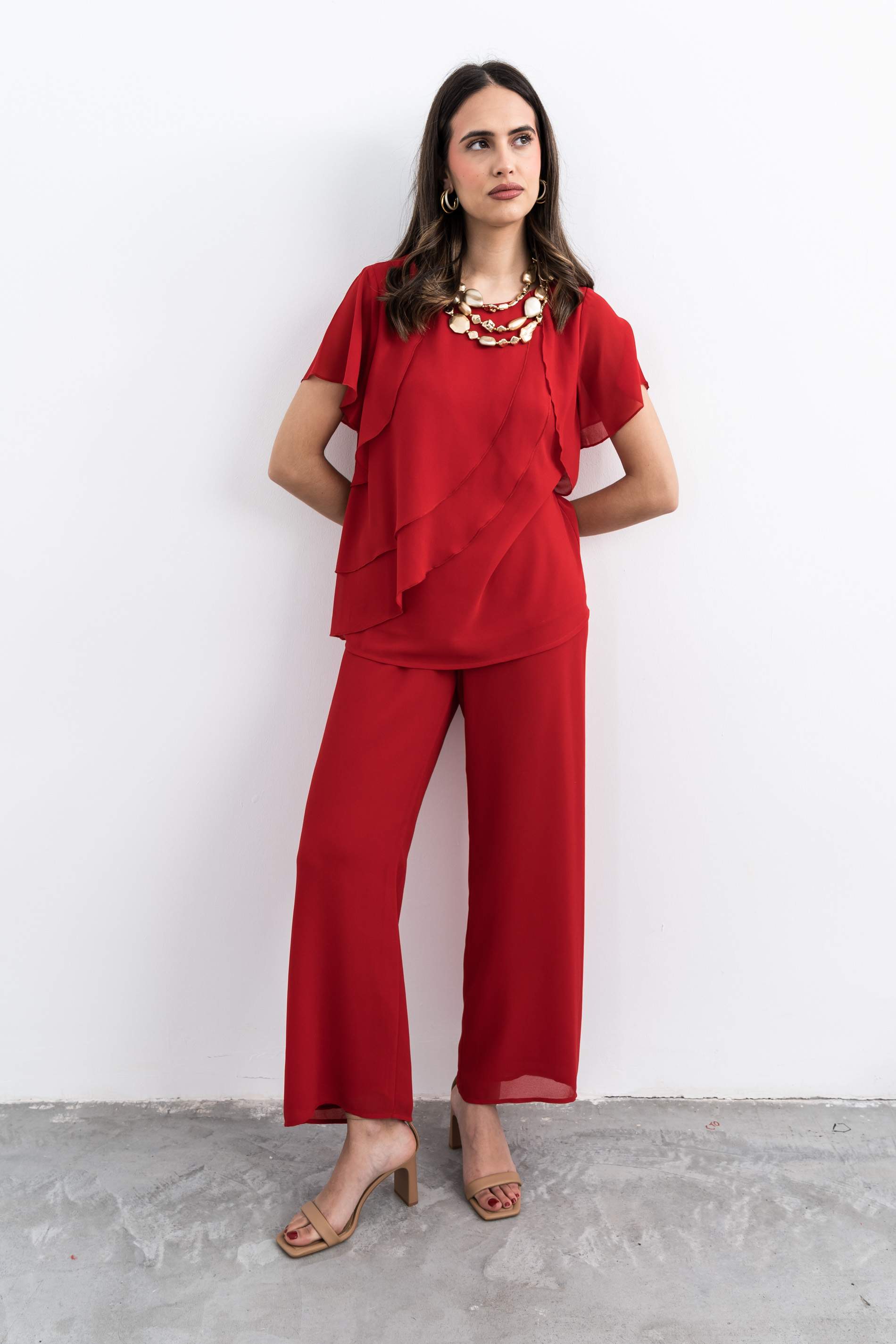 PANTALÓN HOLGADO ROJO