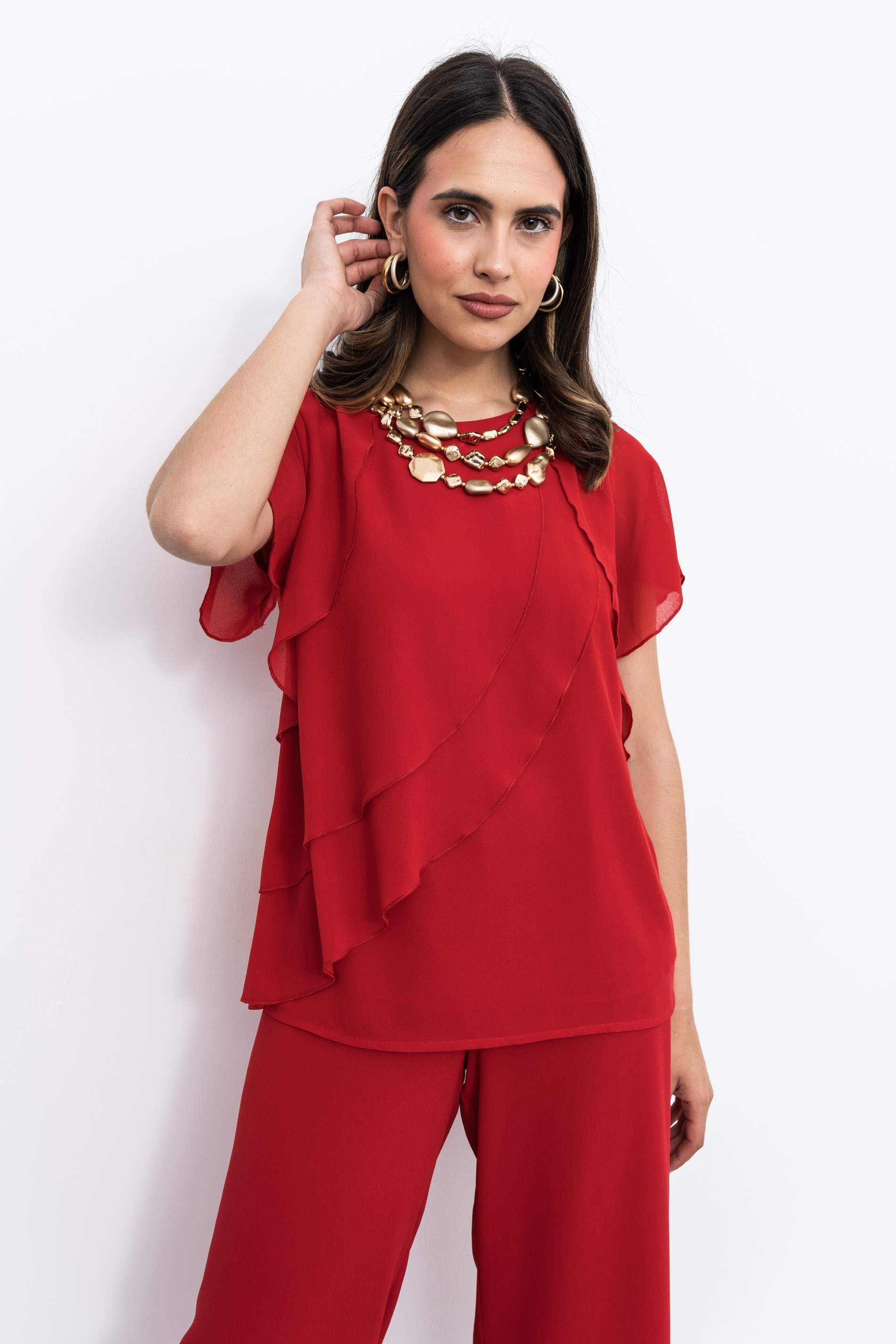 PANTALÓN HOLGADO ROJO