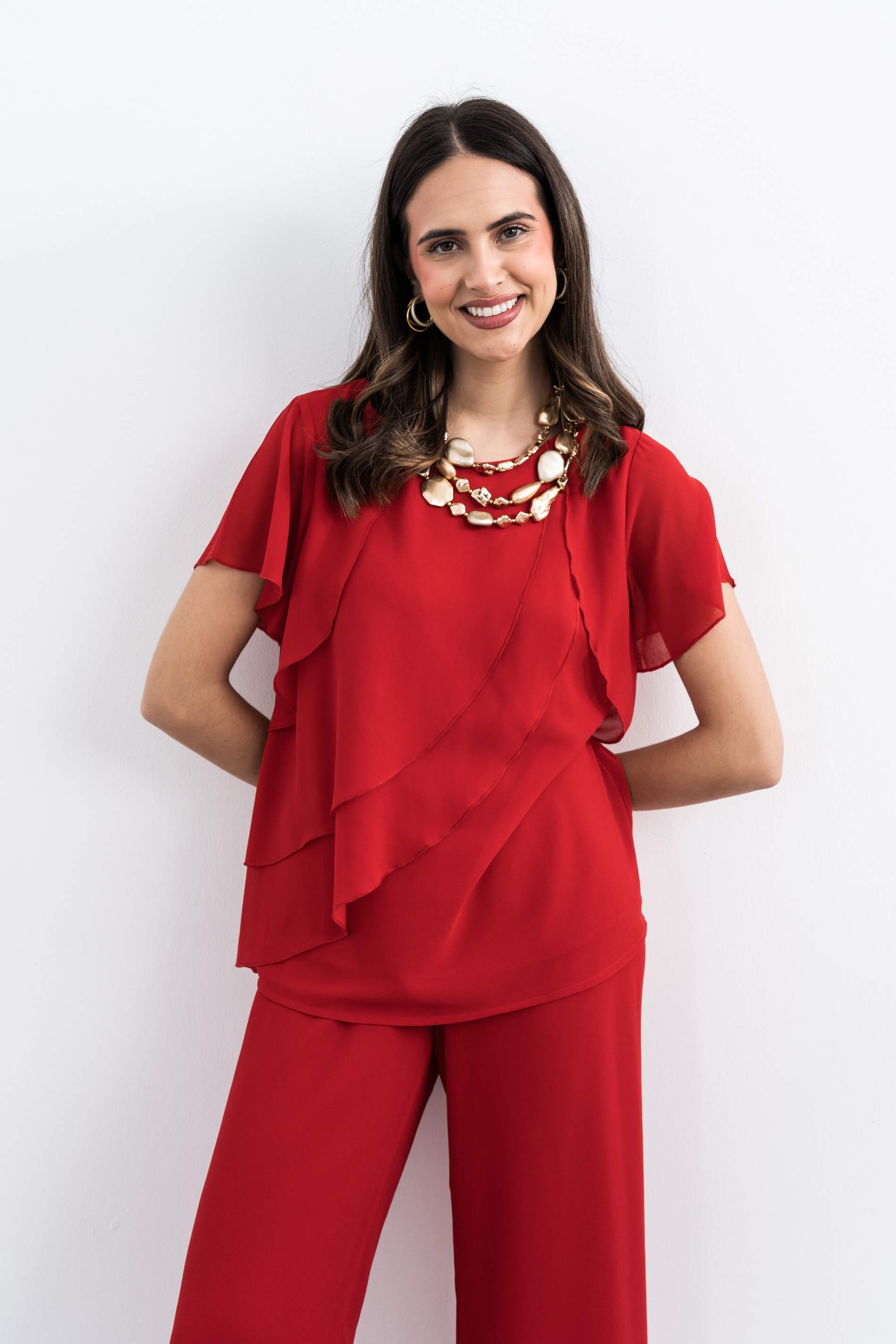 PANTALÓN HOLGADO ROJO