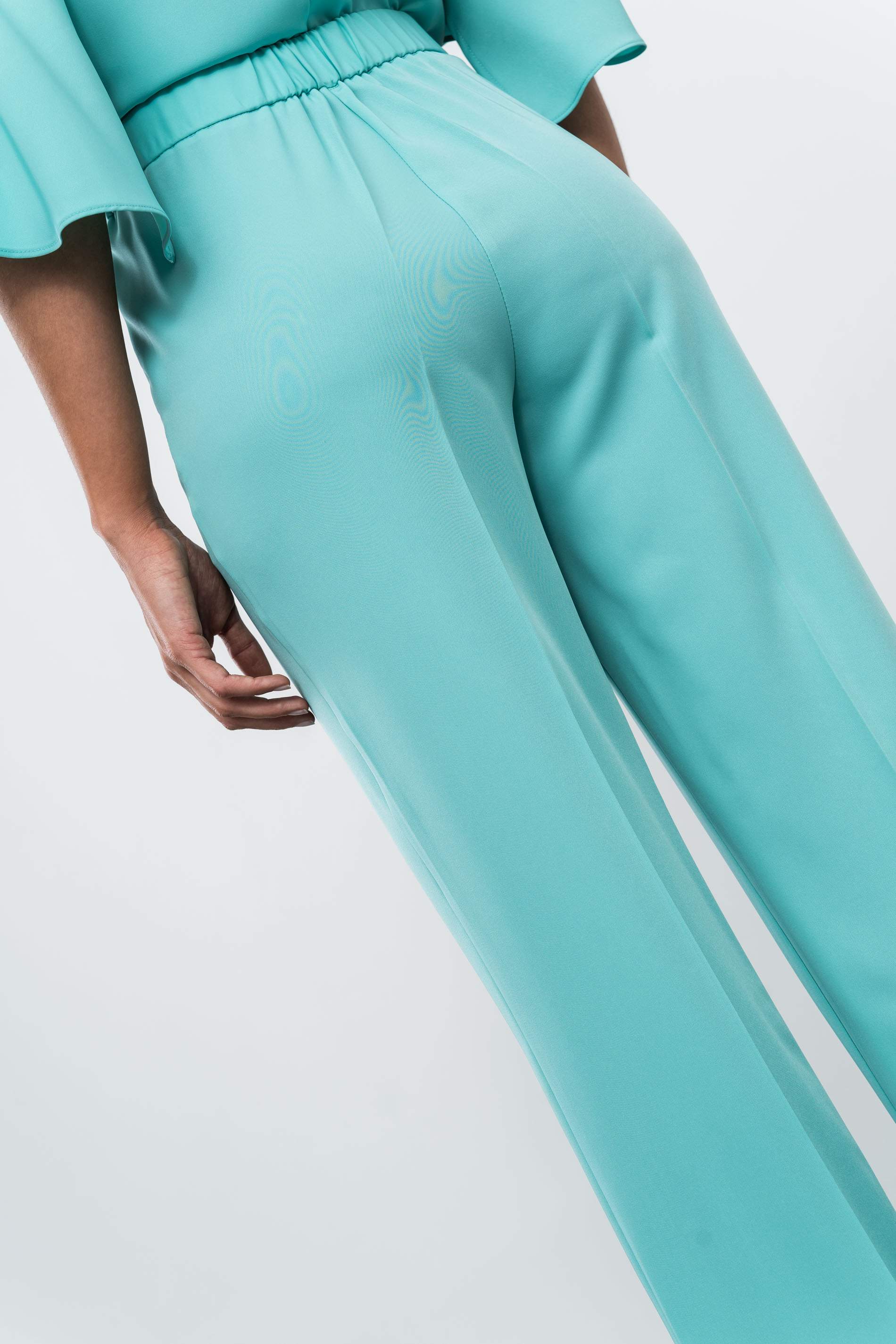 PANTALÓN VESTIR RECTO TURQUESA