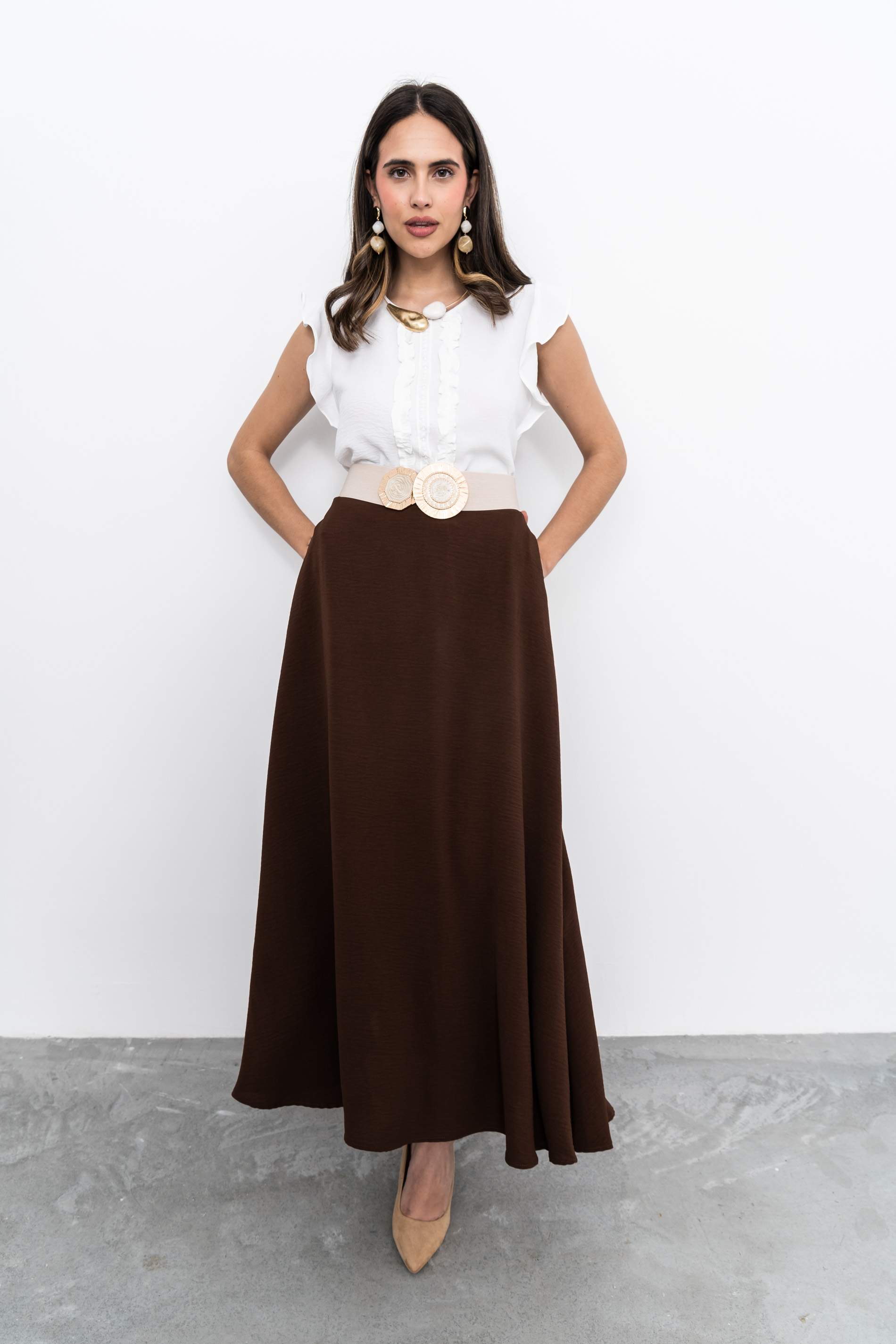 BLUSA VOLANTITO PUNTILLAS CRUDO