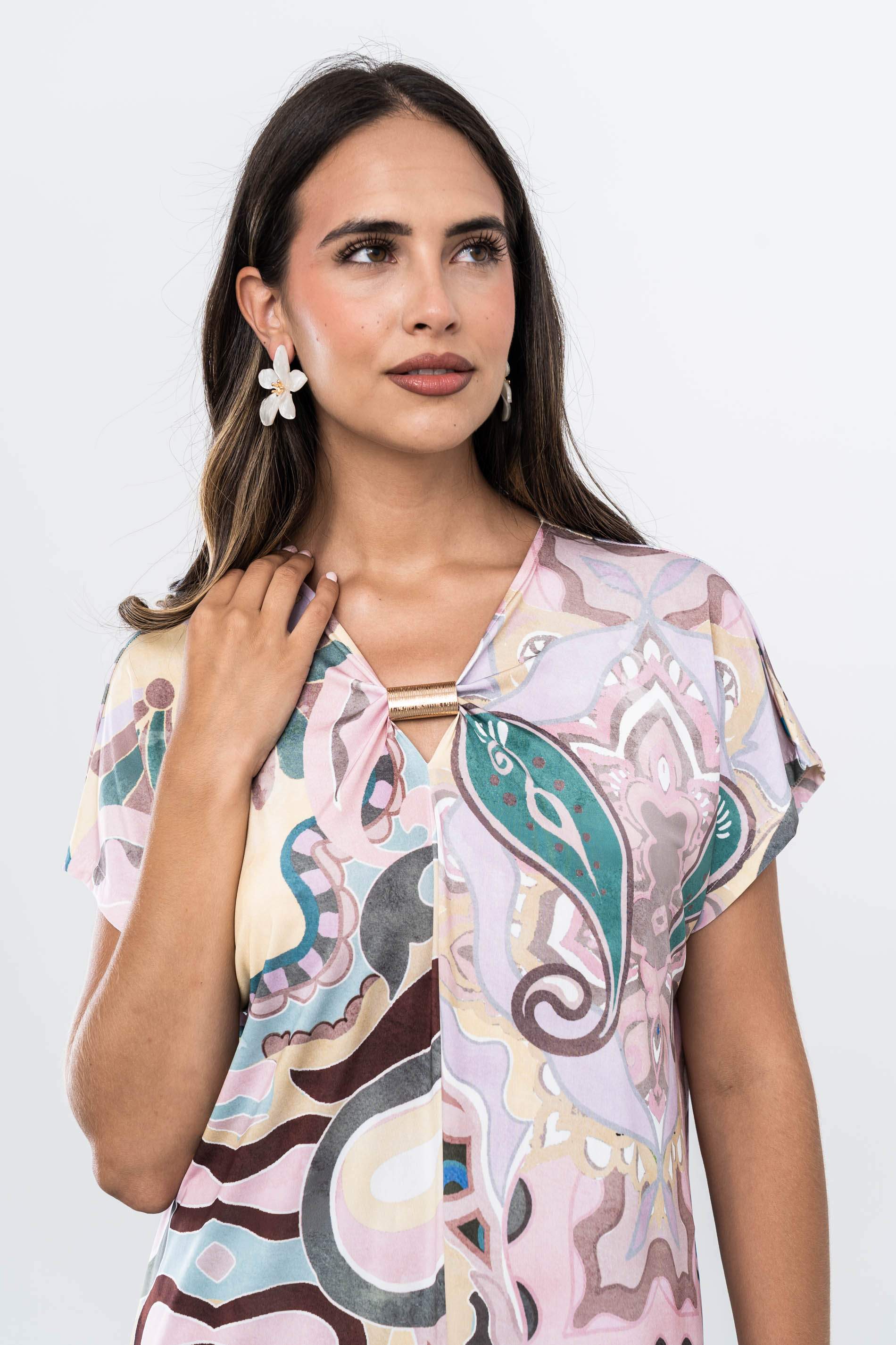 VESTIDO CACHEMIRE ADORNO