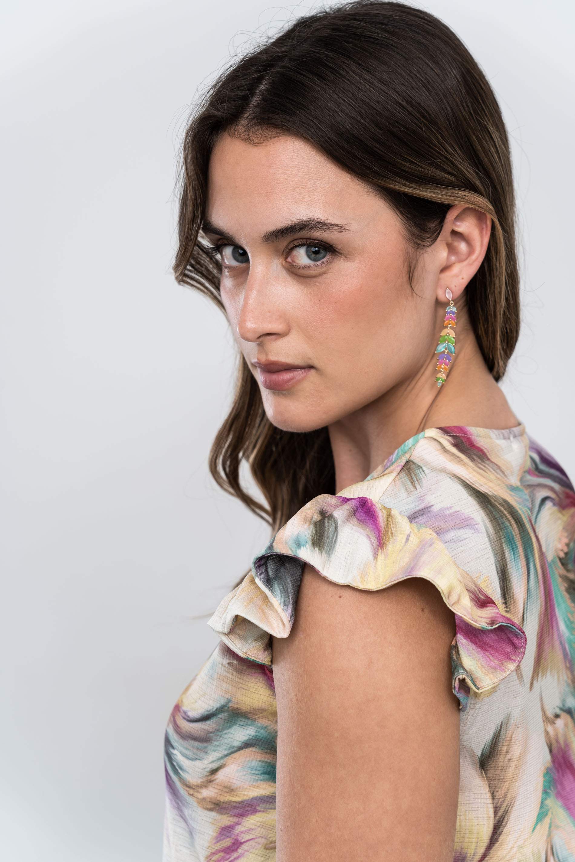 VESTIDO BOTONES PINCELADAS