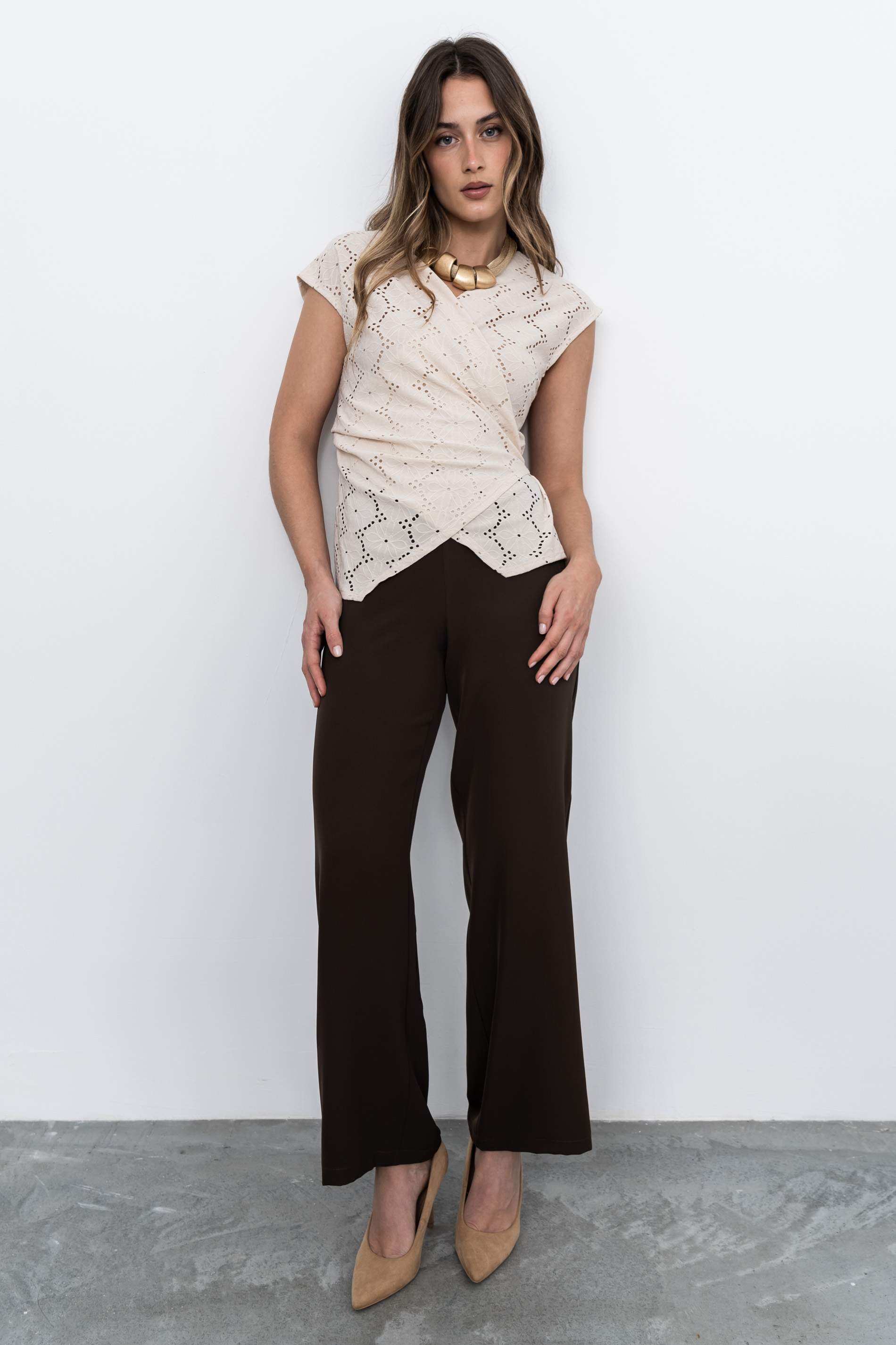 PANTALÓN ANCHO FLUIDO CHOCOLATE