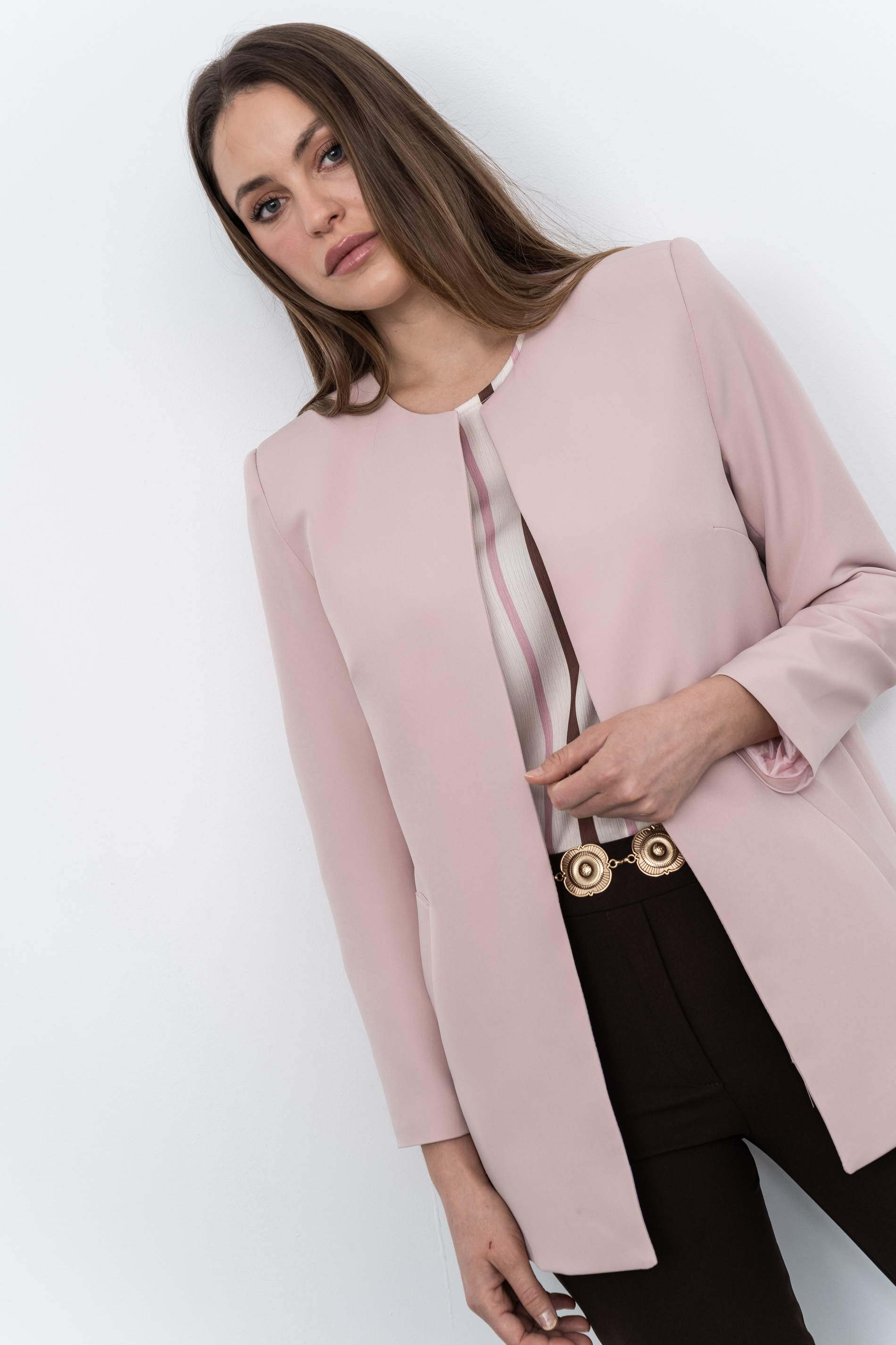 PANTALÓN GOMA BOLSILLOS CHOCOLATE