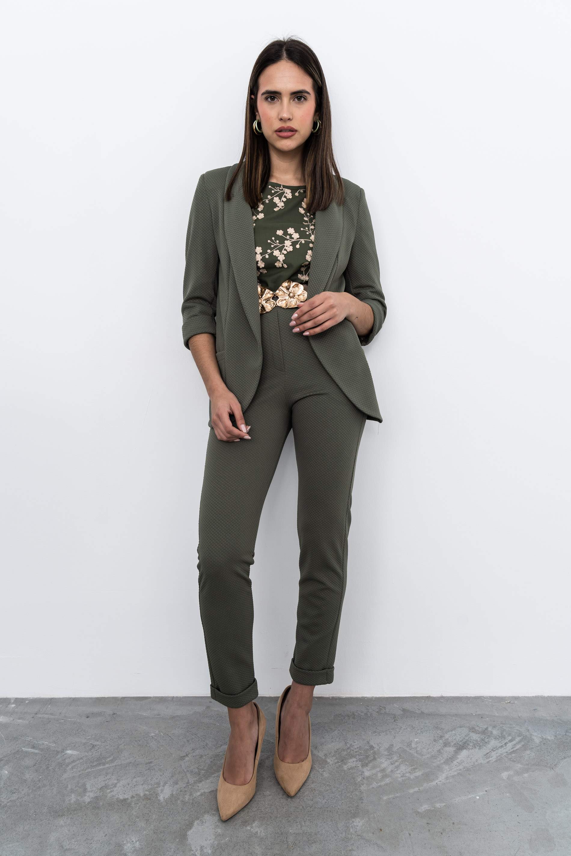 PANTALÓN GOMA PANEL KAKI