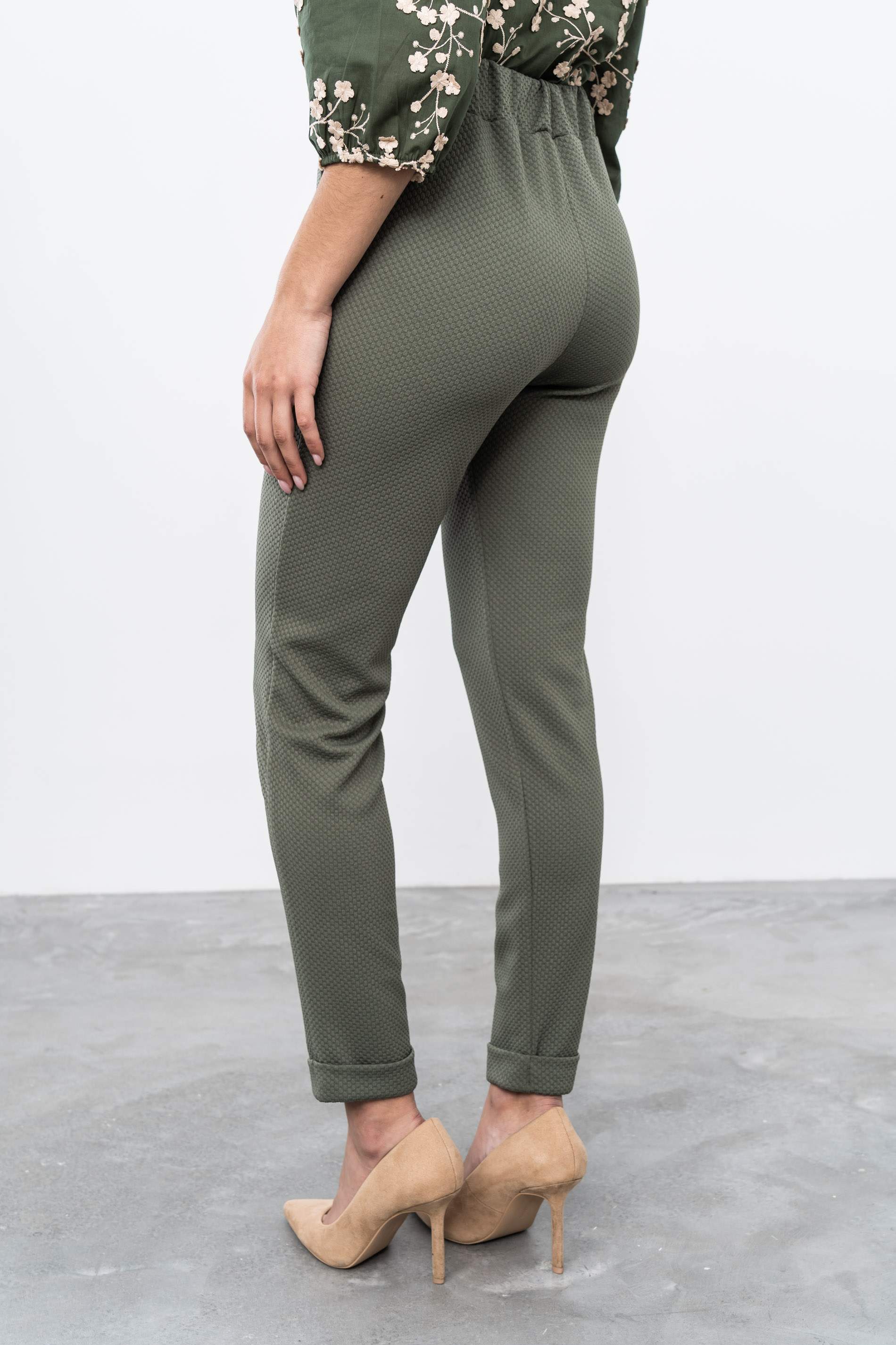 PANTALÓN GOMA PANEL KAKI