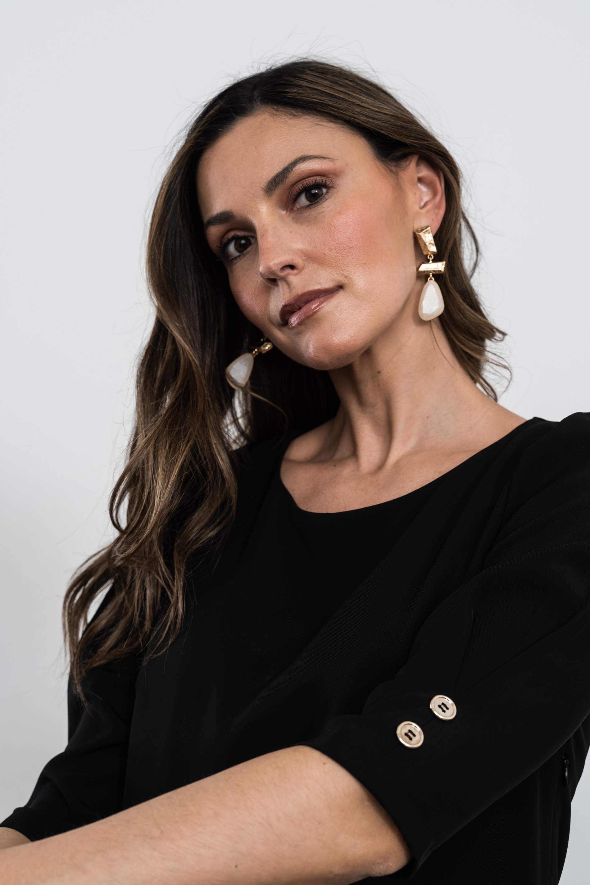 VESTIDO COSTADILLOS BOTONES NEGRO