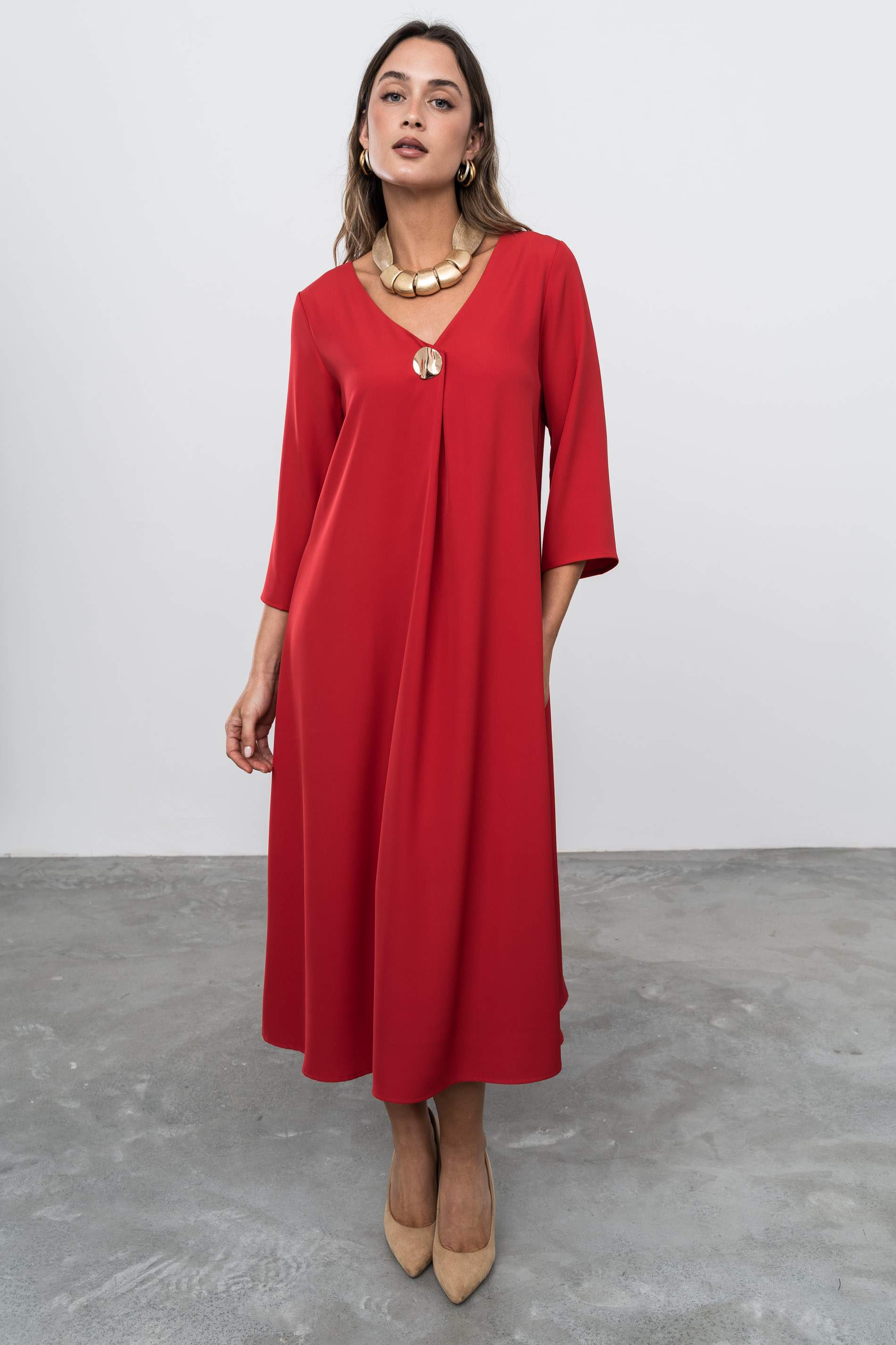 VETSIDO FUELLE BOTÓN ORO ROJO