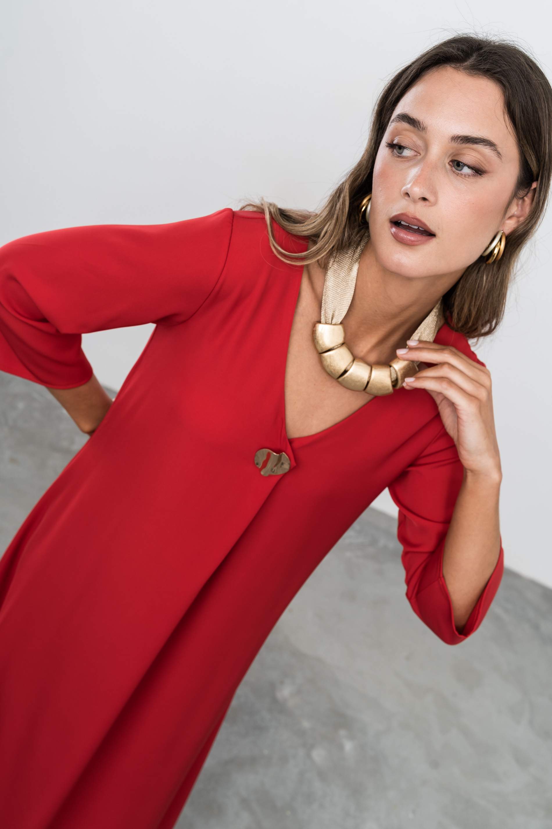 VETSIDO FUELLE BOTÓN ORO ROJO