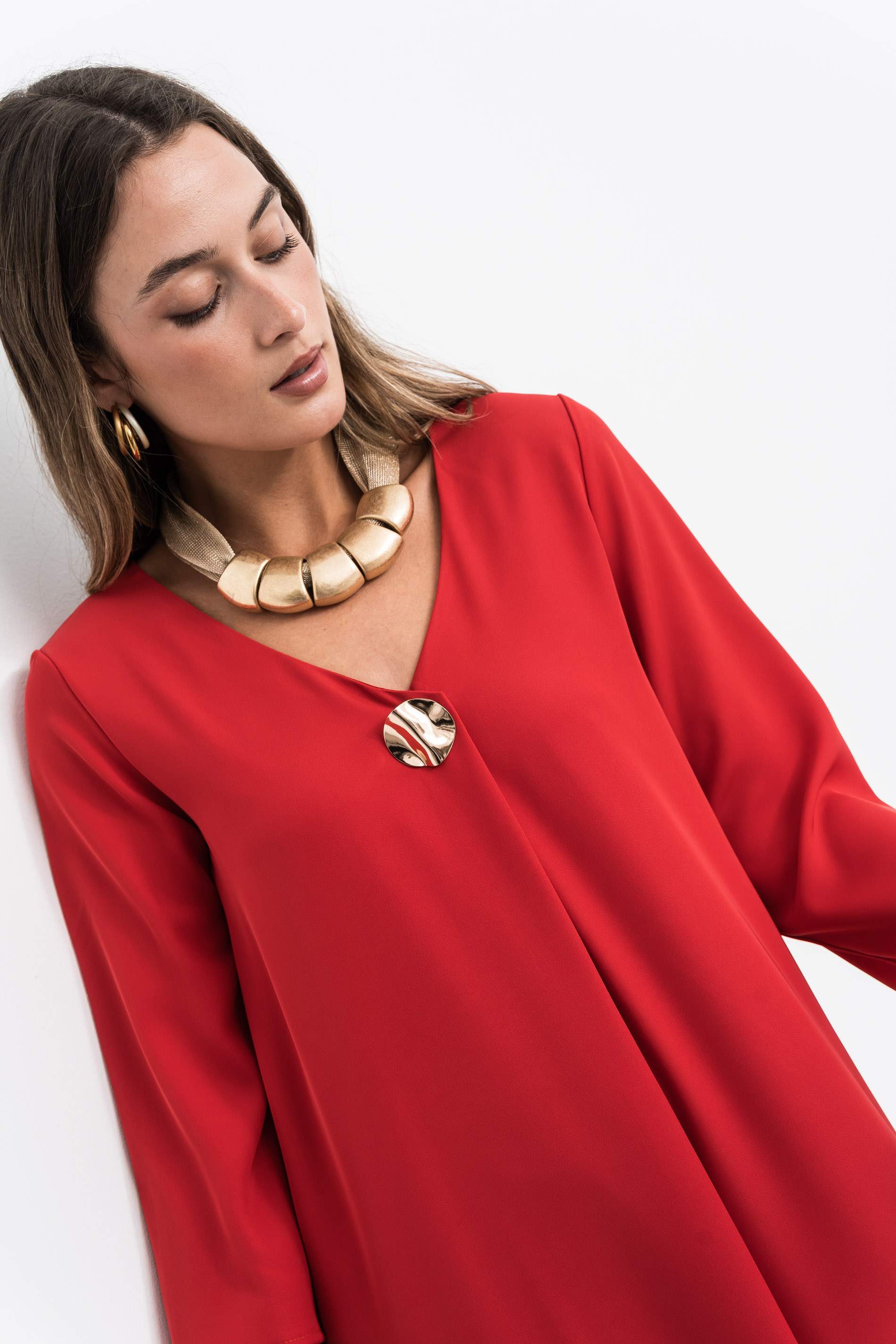 VETSIDO FUELLE BOTÓN ORO ROJO