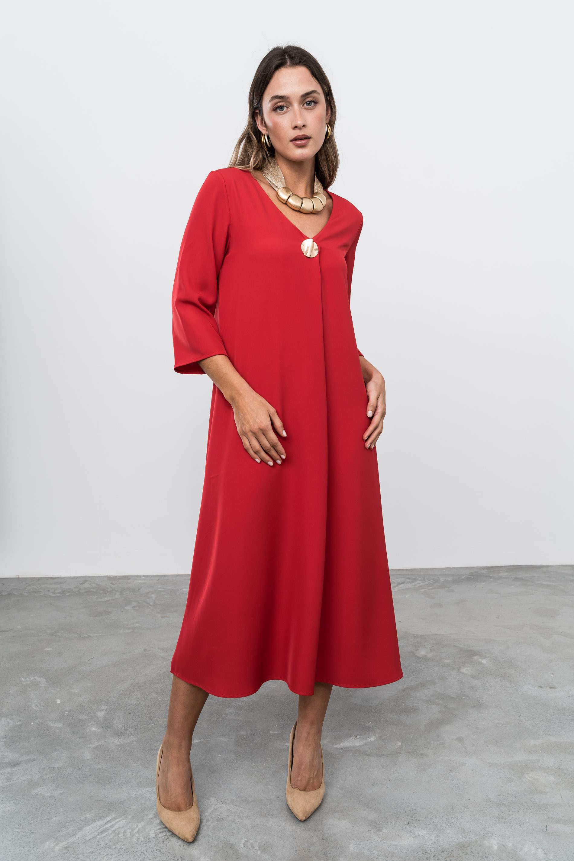 VETSIDO FUELLE BOTÓN ORO ROJO