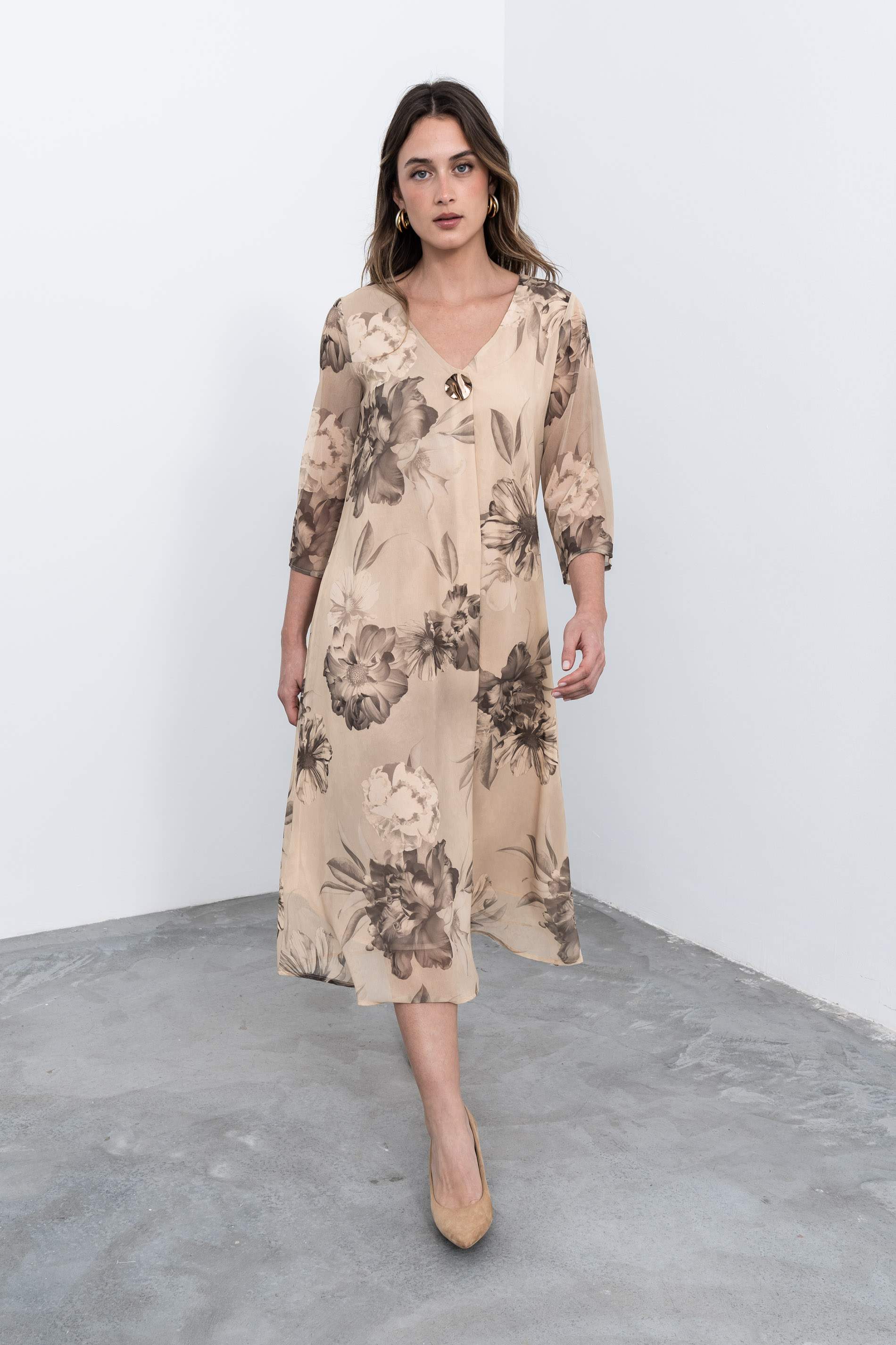 VESTIDO FUELLE FLORAL