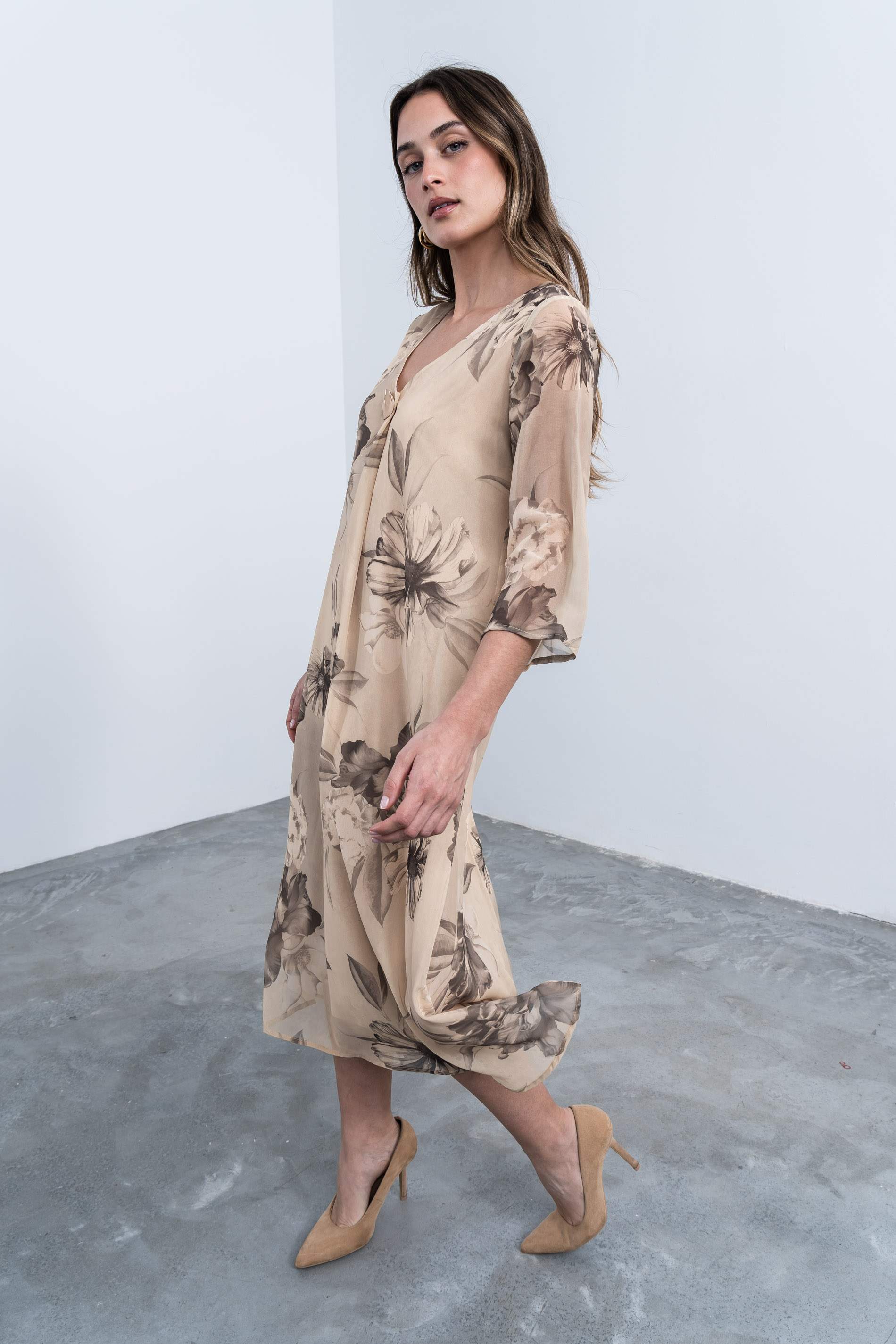 VESTIDO FUELLE FLORAL