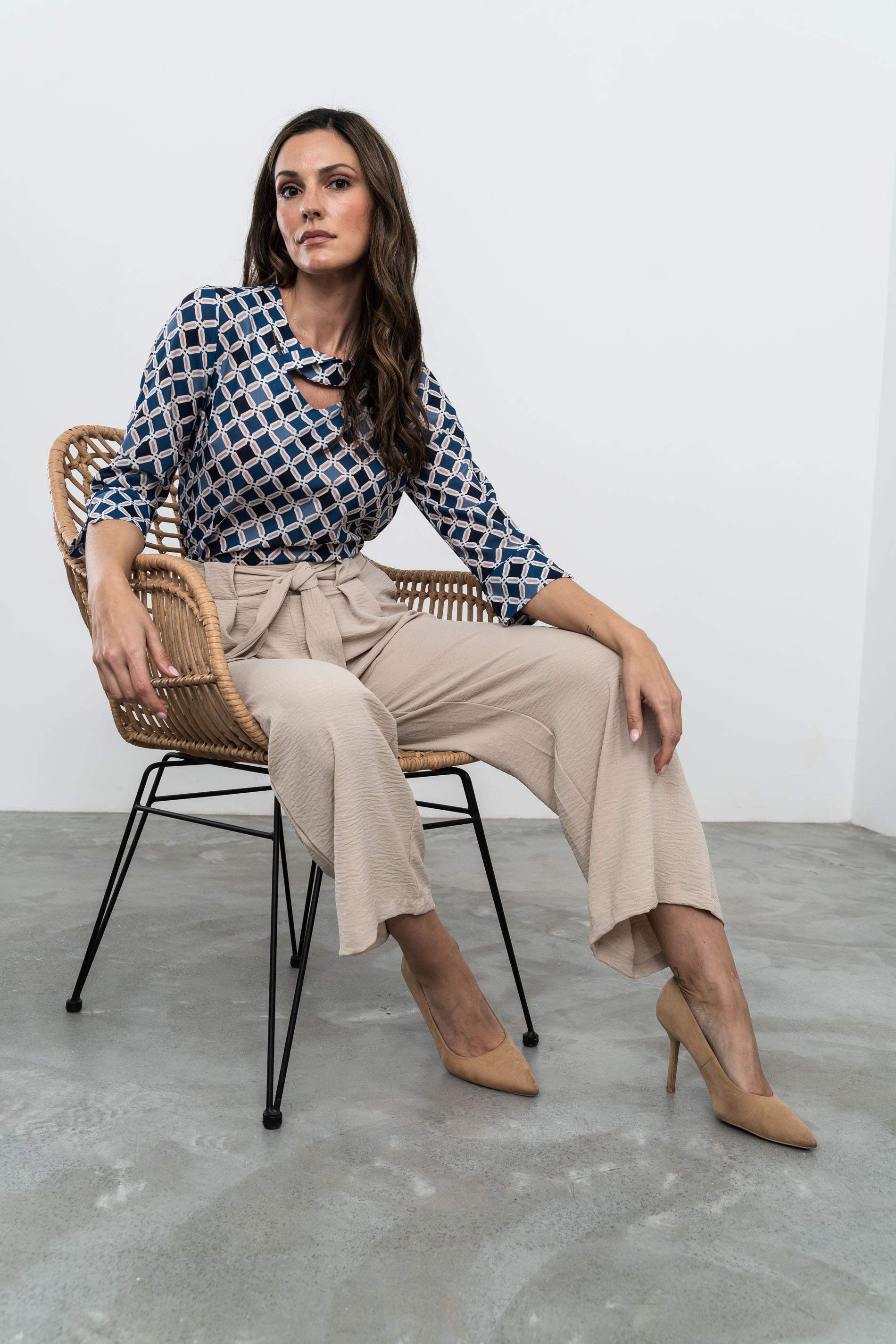 BLUSA CRUCETA GEOMÉTRICOS 