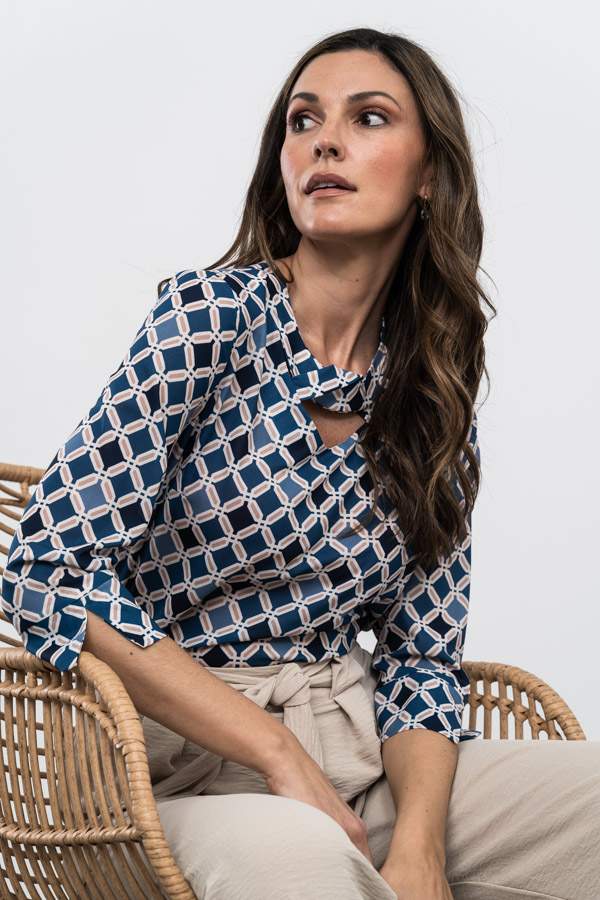 BLUSA CRUCETA GEOMÉTRICOS 