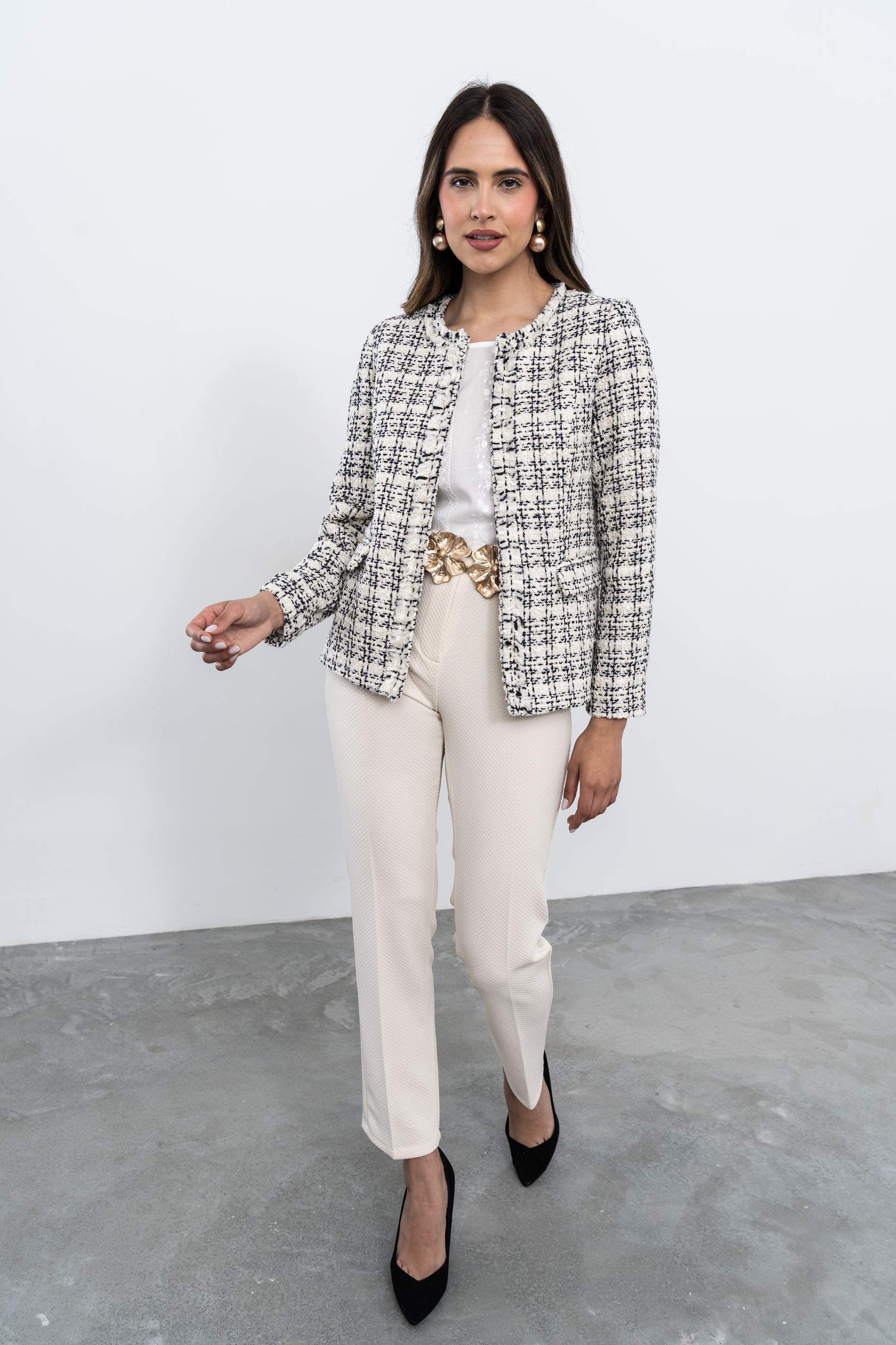 CHAQUETA DESFLECADO CRUDO