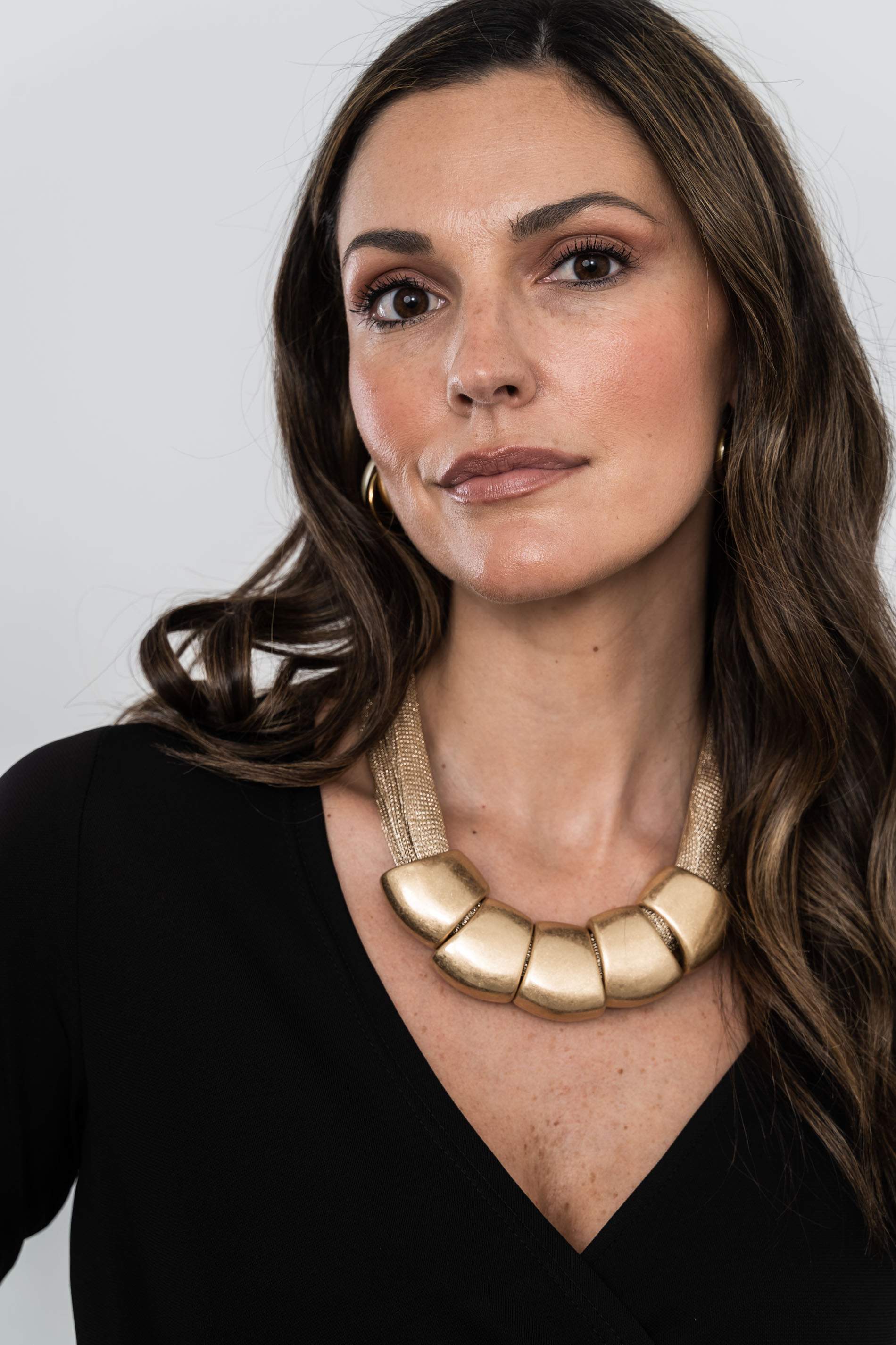 TOP RECOGIDO LATERAL NEGRO