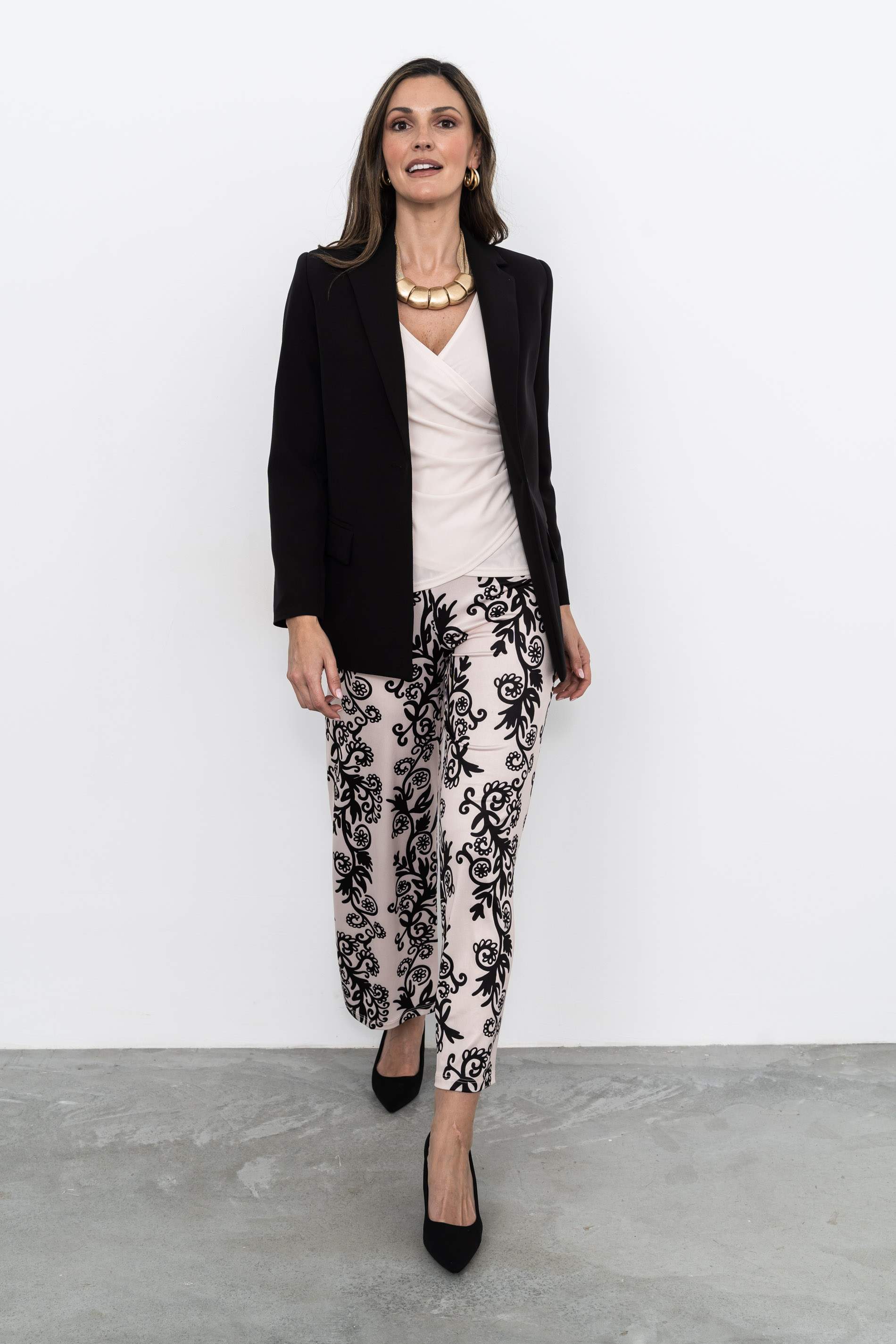 TOP RECOGIDO LATERAL CREMA