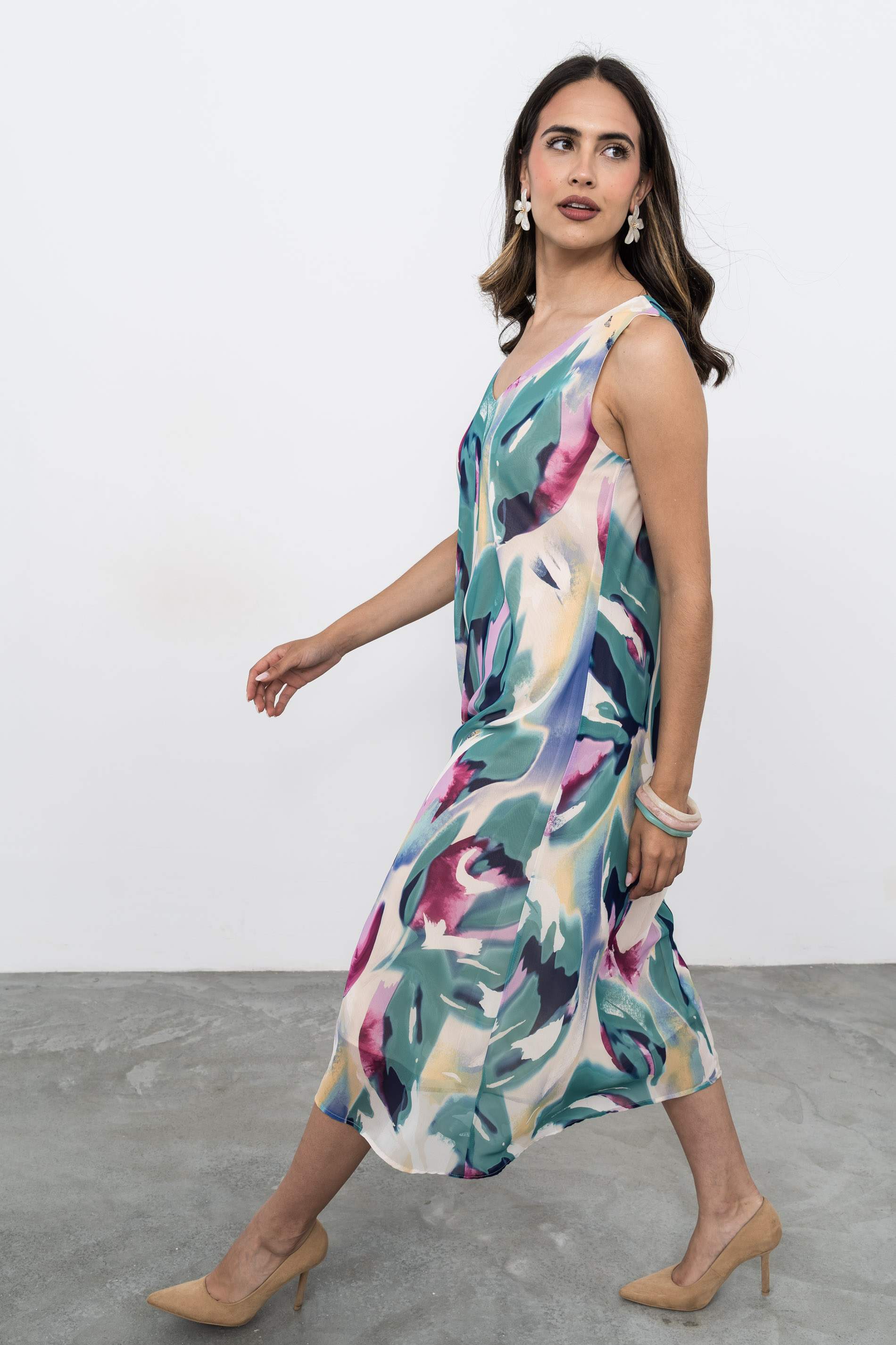 VESTIDO GASA FLORAL