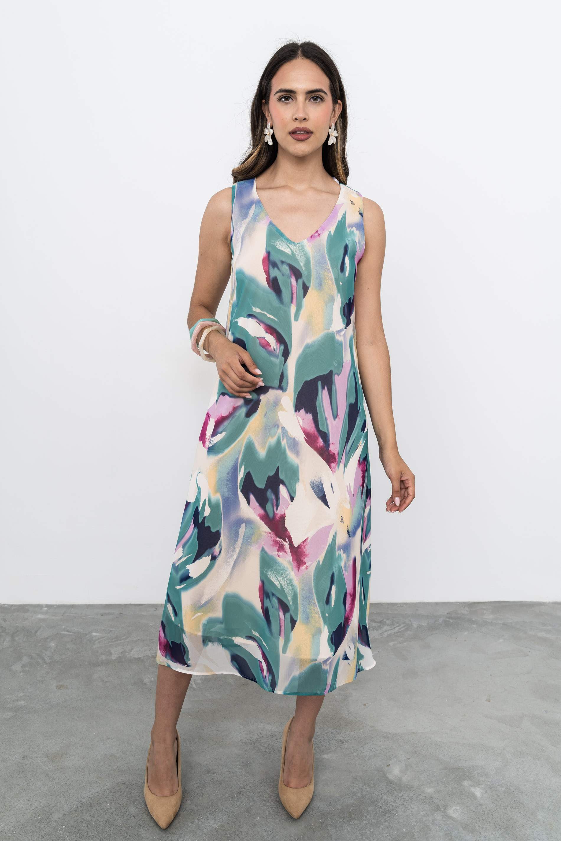 VESTIDO GASA FLORAL
