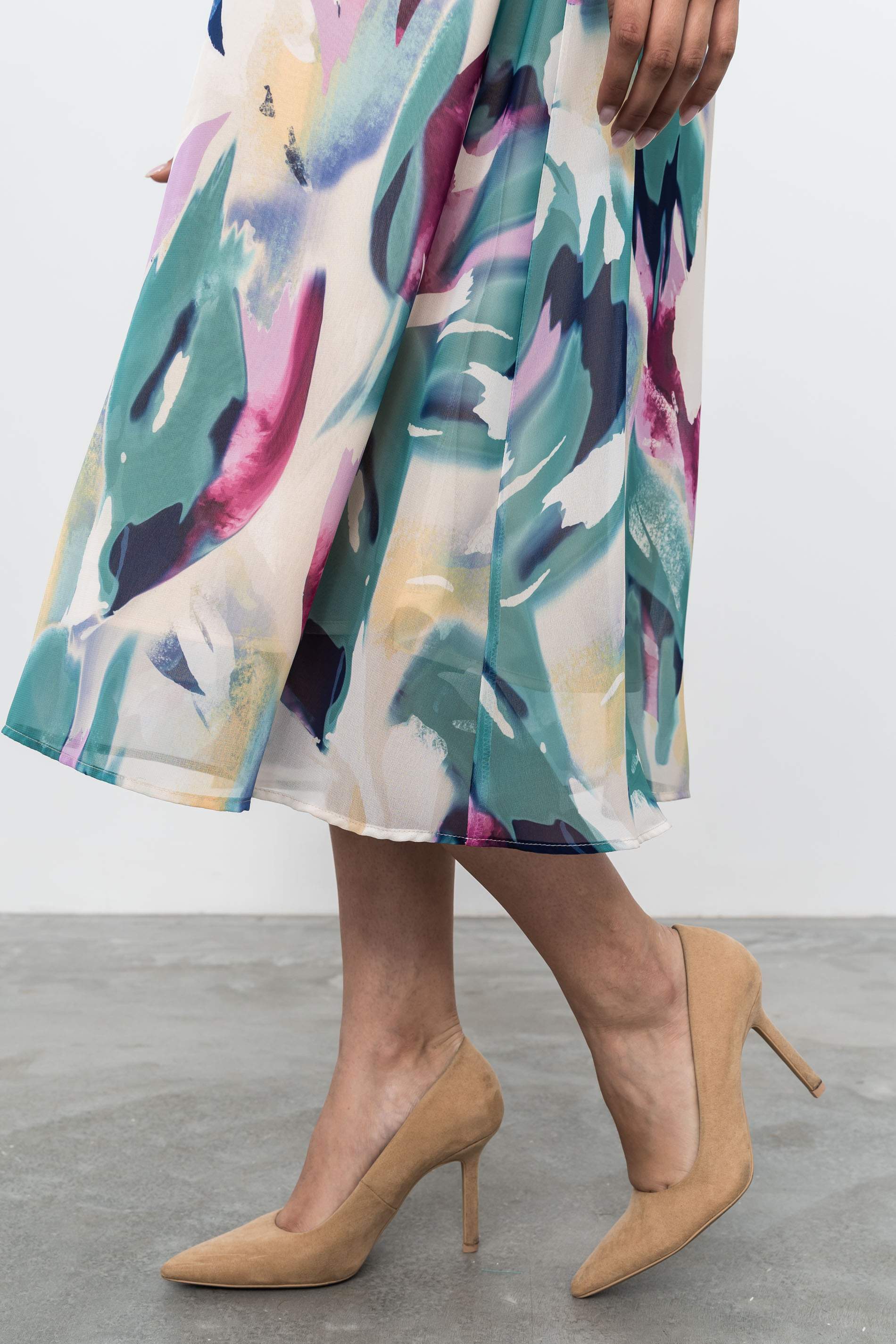 VESTIDO GASA FLORAL