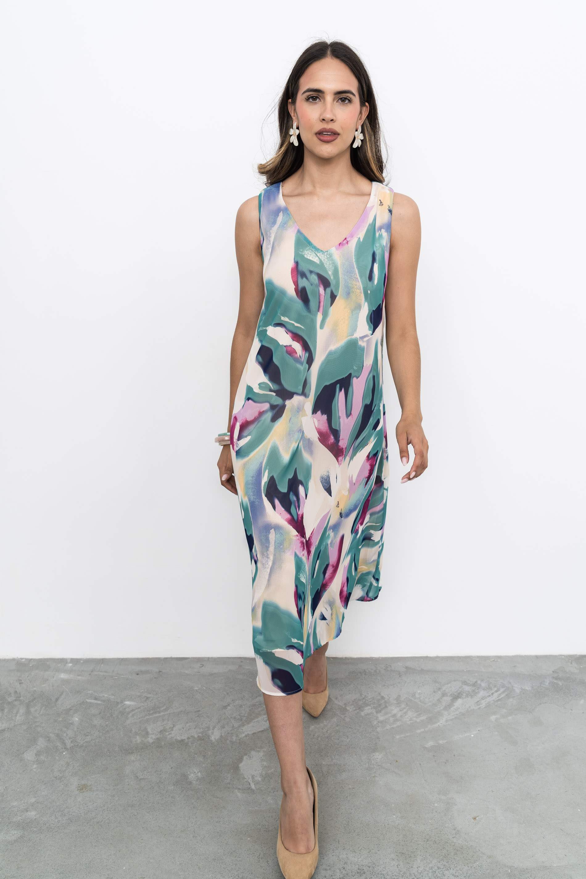 VESTIDO GASA FLORAL