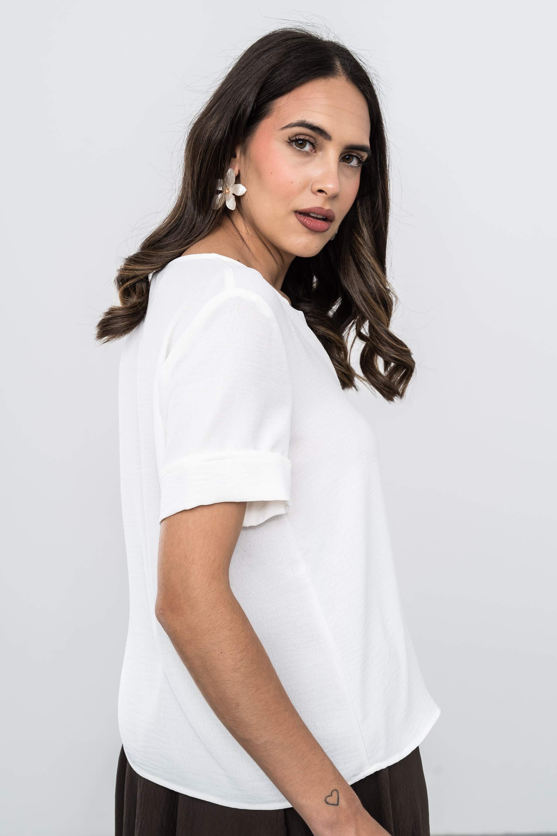 BLUSA TABLA DELANTERO MARFIL