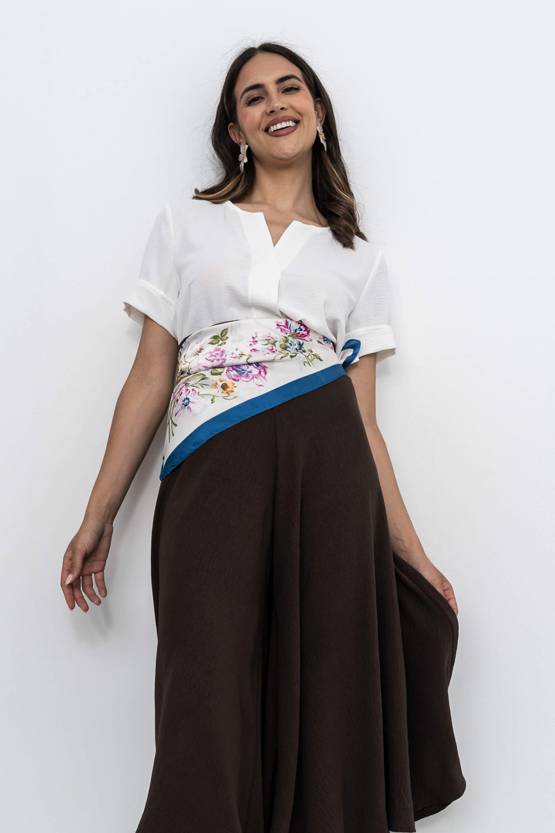 BLUSA TABLA DELANTERO MARFIL