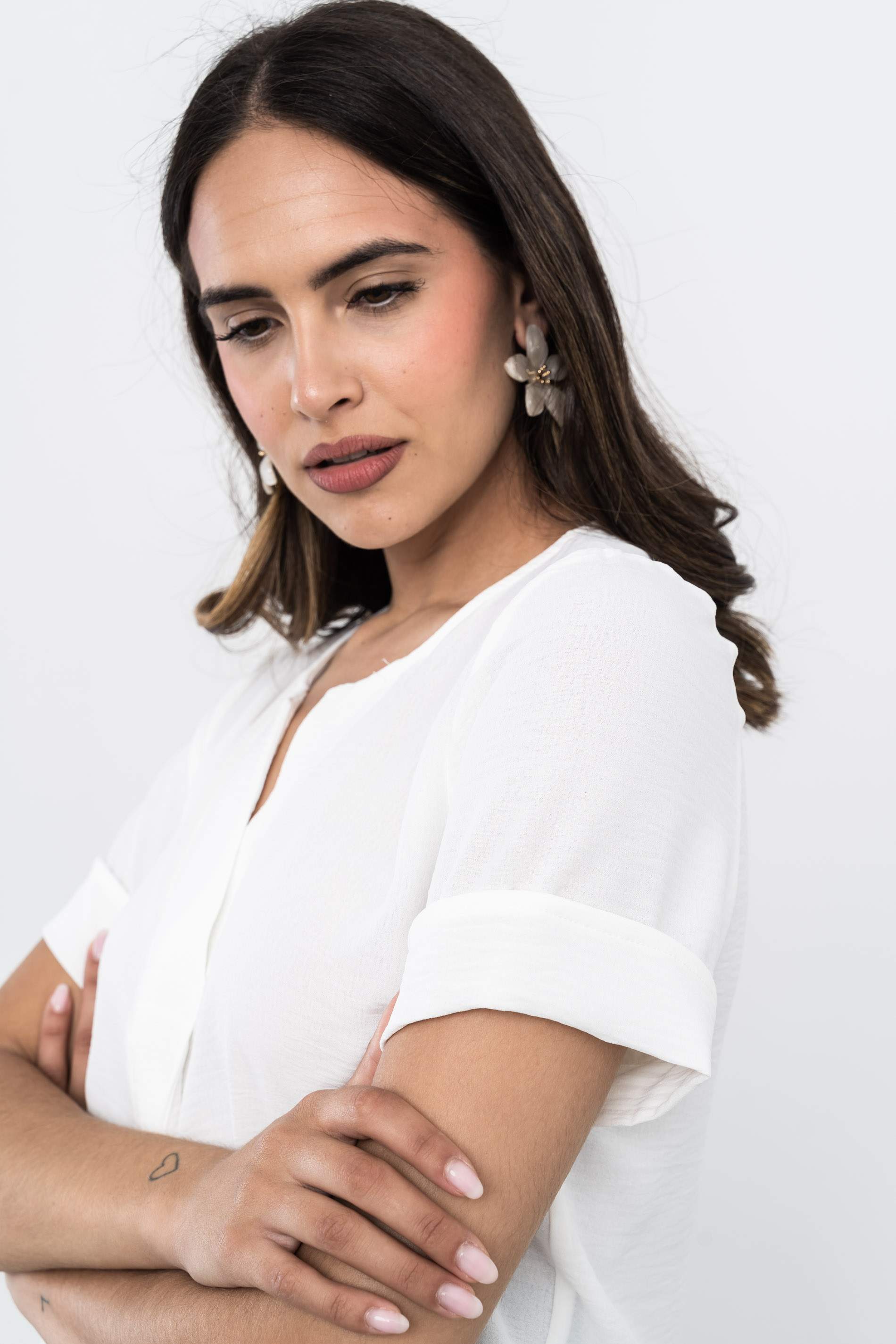 BLUSA TABLA DELANTERO MARFIL