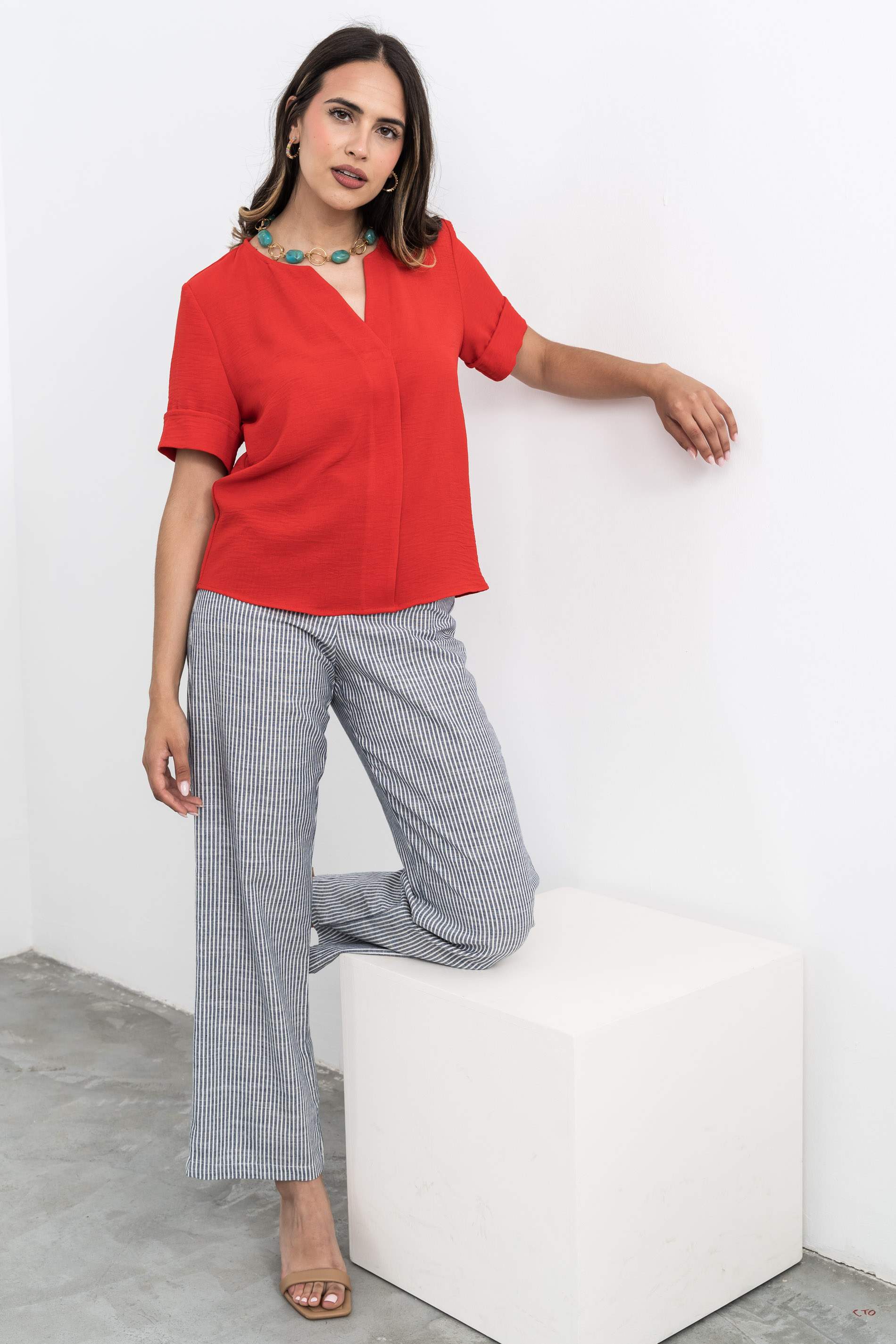 BLUSA TABLA DELANTERO ROJO