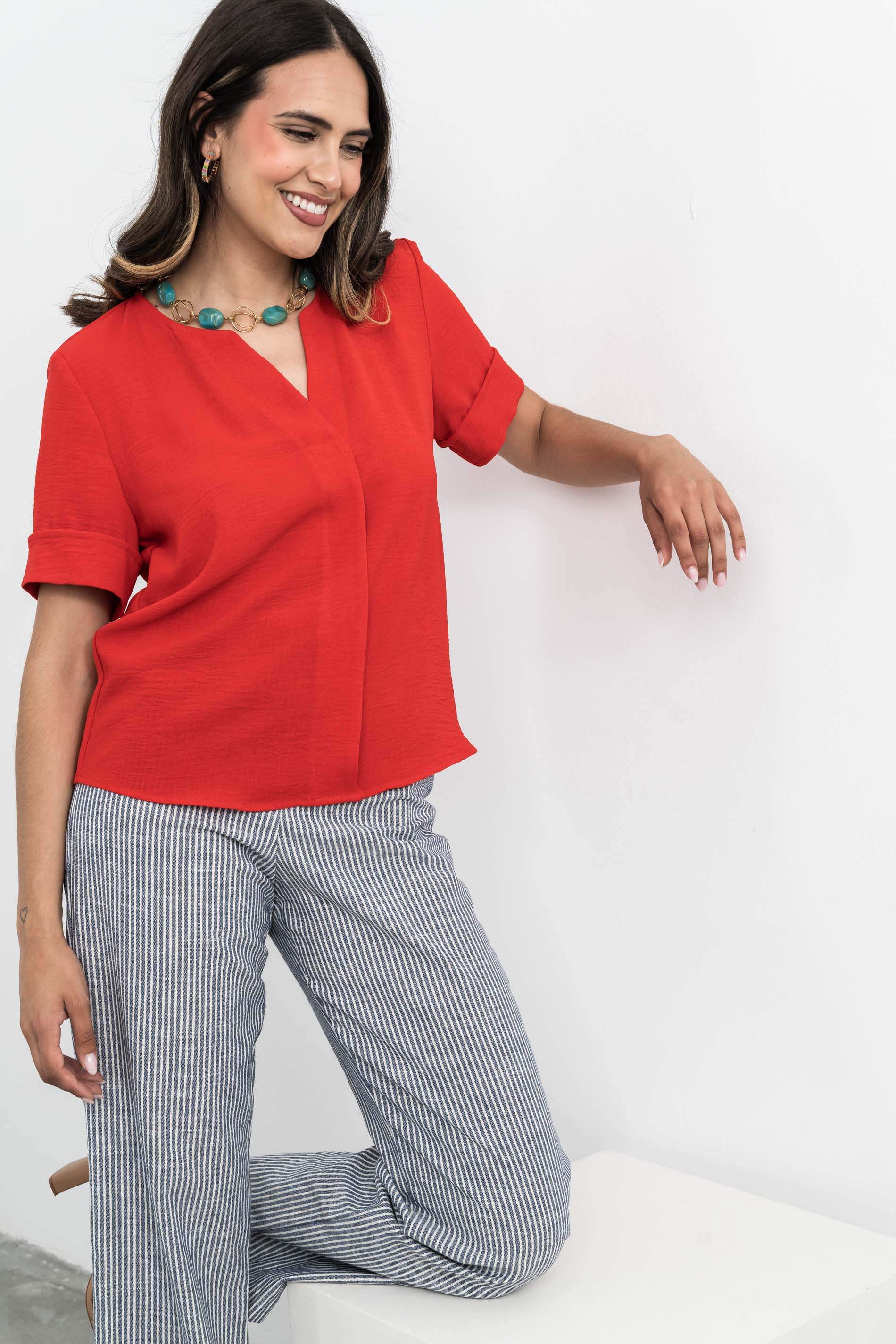 BLUSA TABLA DELANTERO ROJO