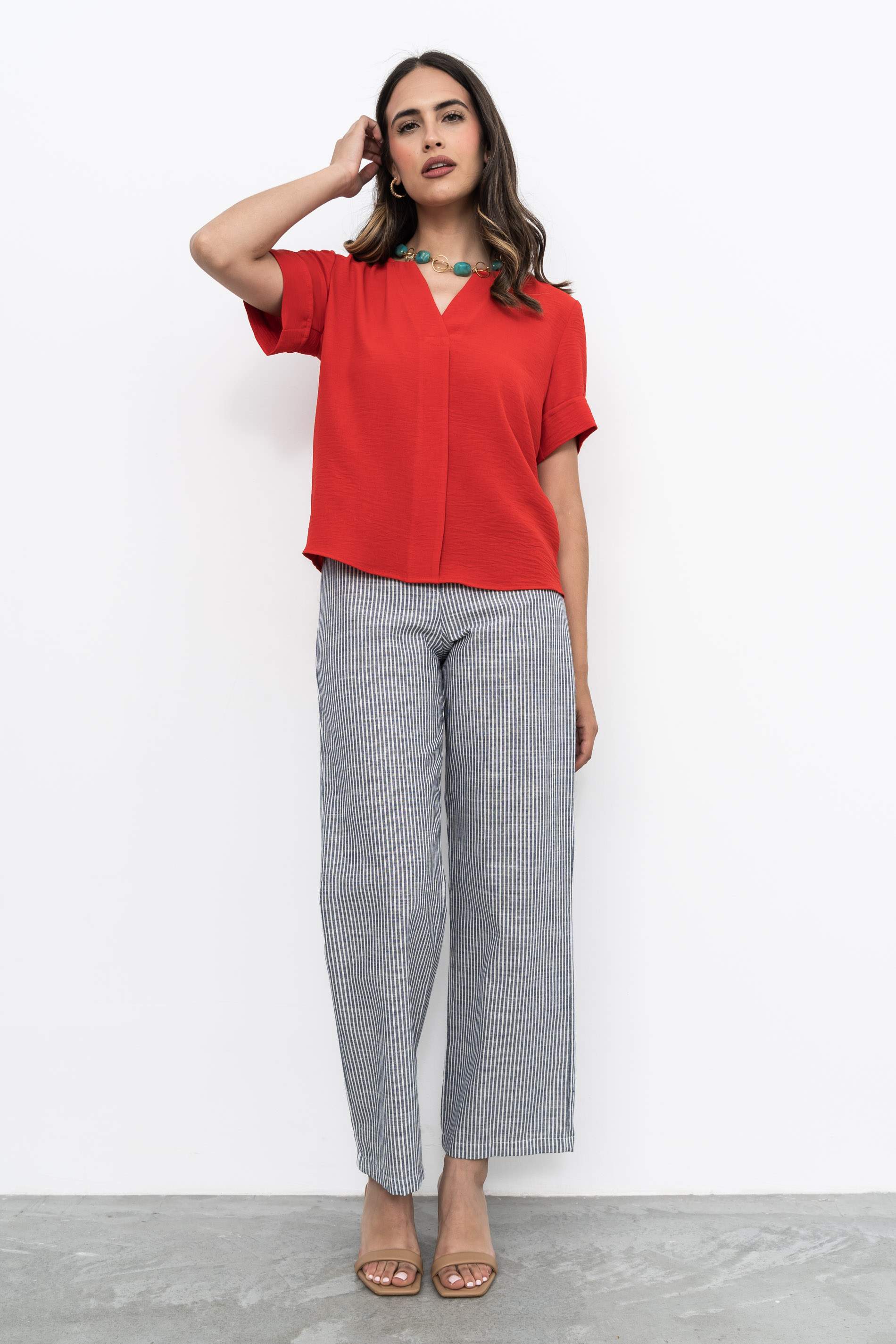 BLUSA TABLA DELANTERO ROJO