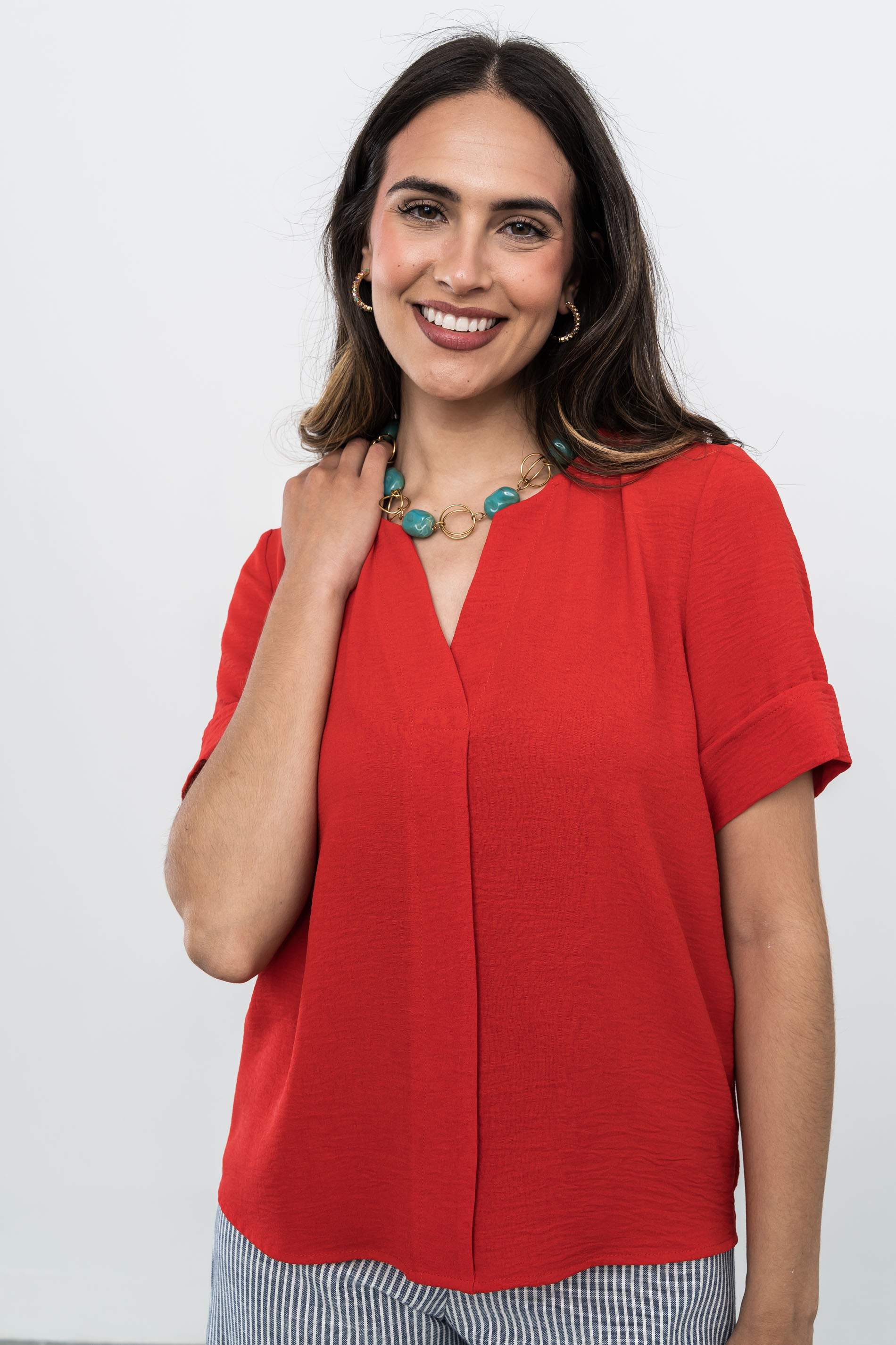 BLUSA TABLA DELANTERO ROJO