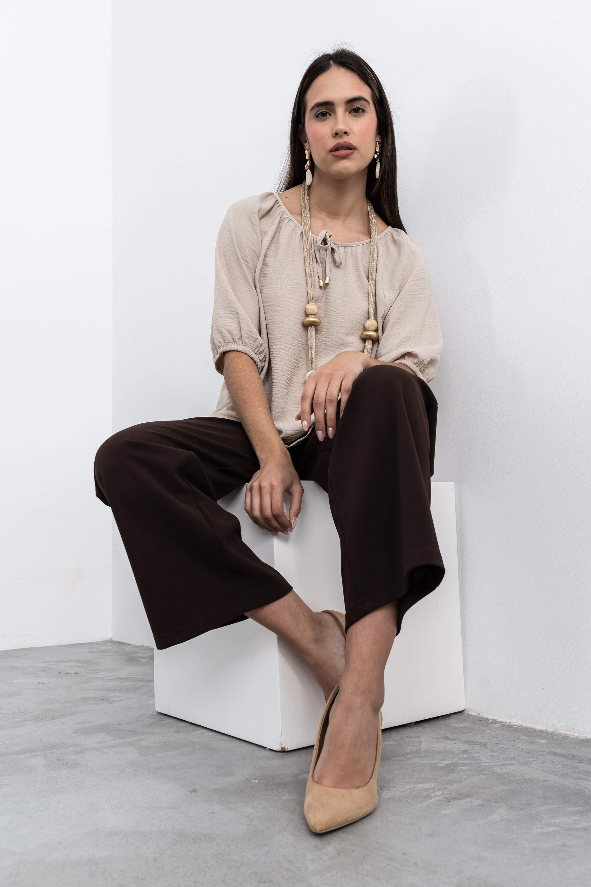 PANTALÓN ANCHO CHOCOLATE