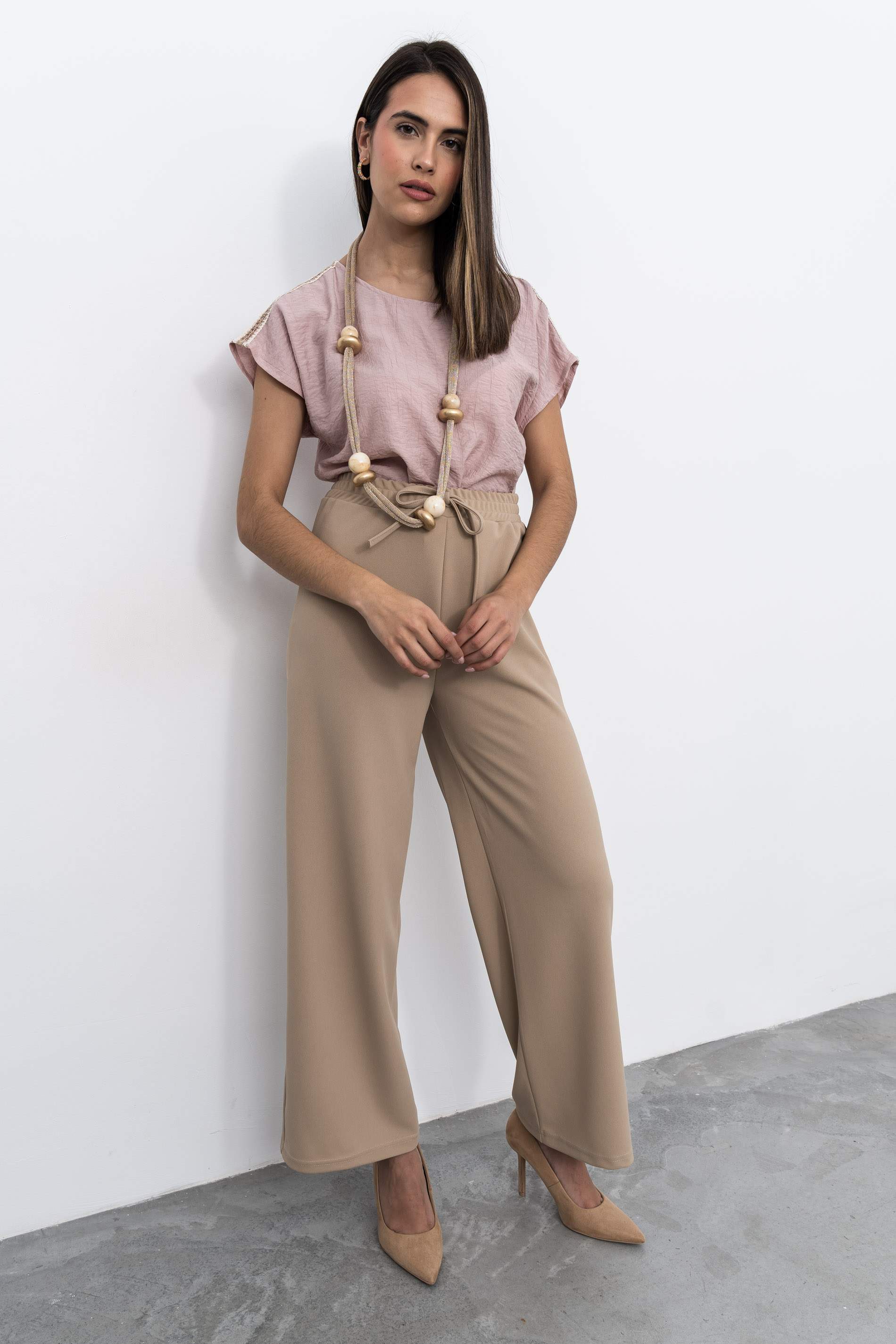 PANTALÓN ANCHO ARENA