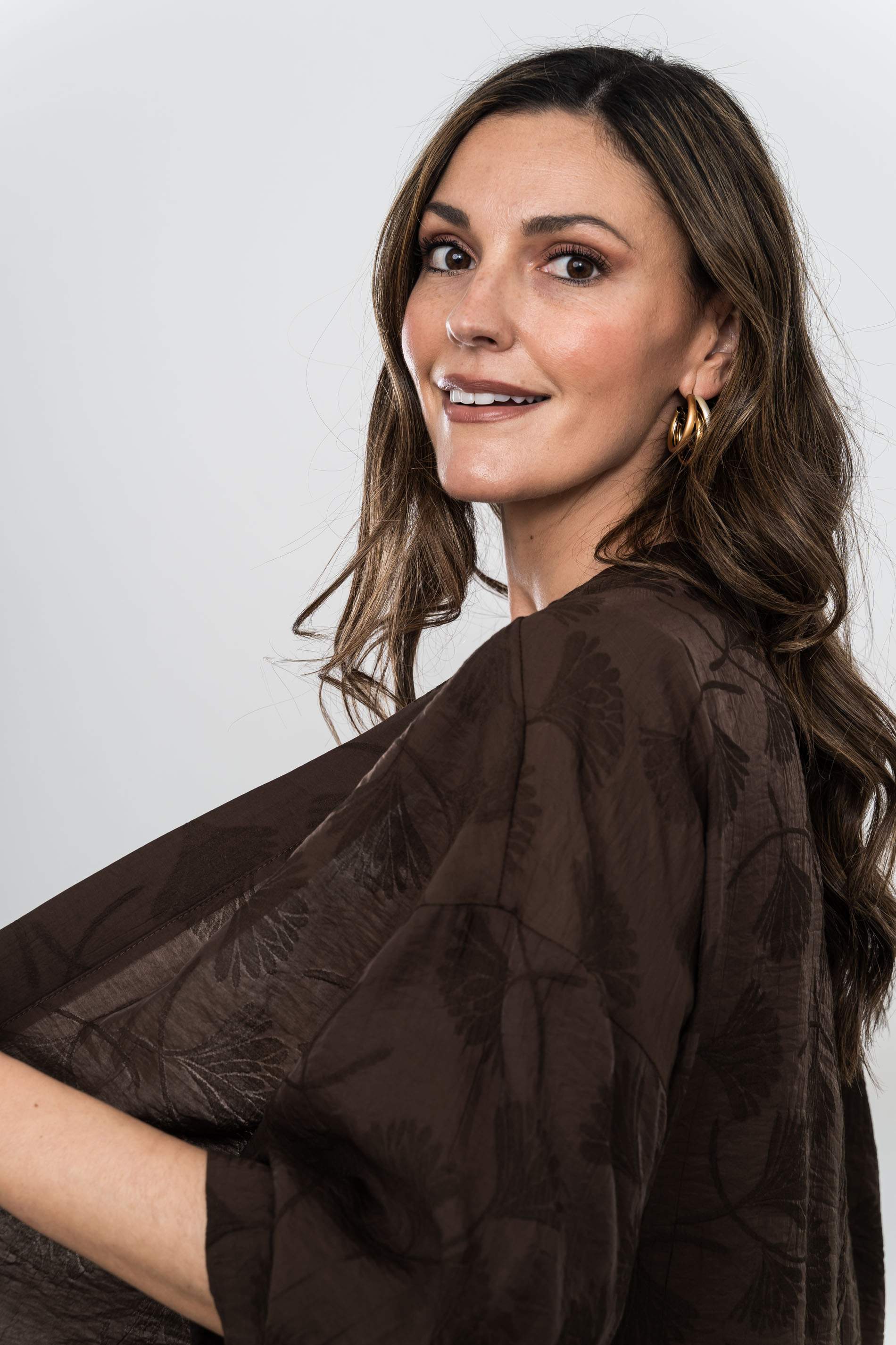 KIMONO JACQUARD PALMERAS CHOCOLATE