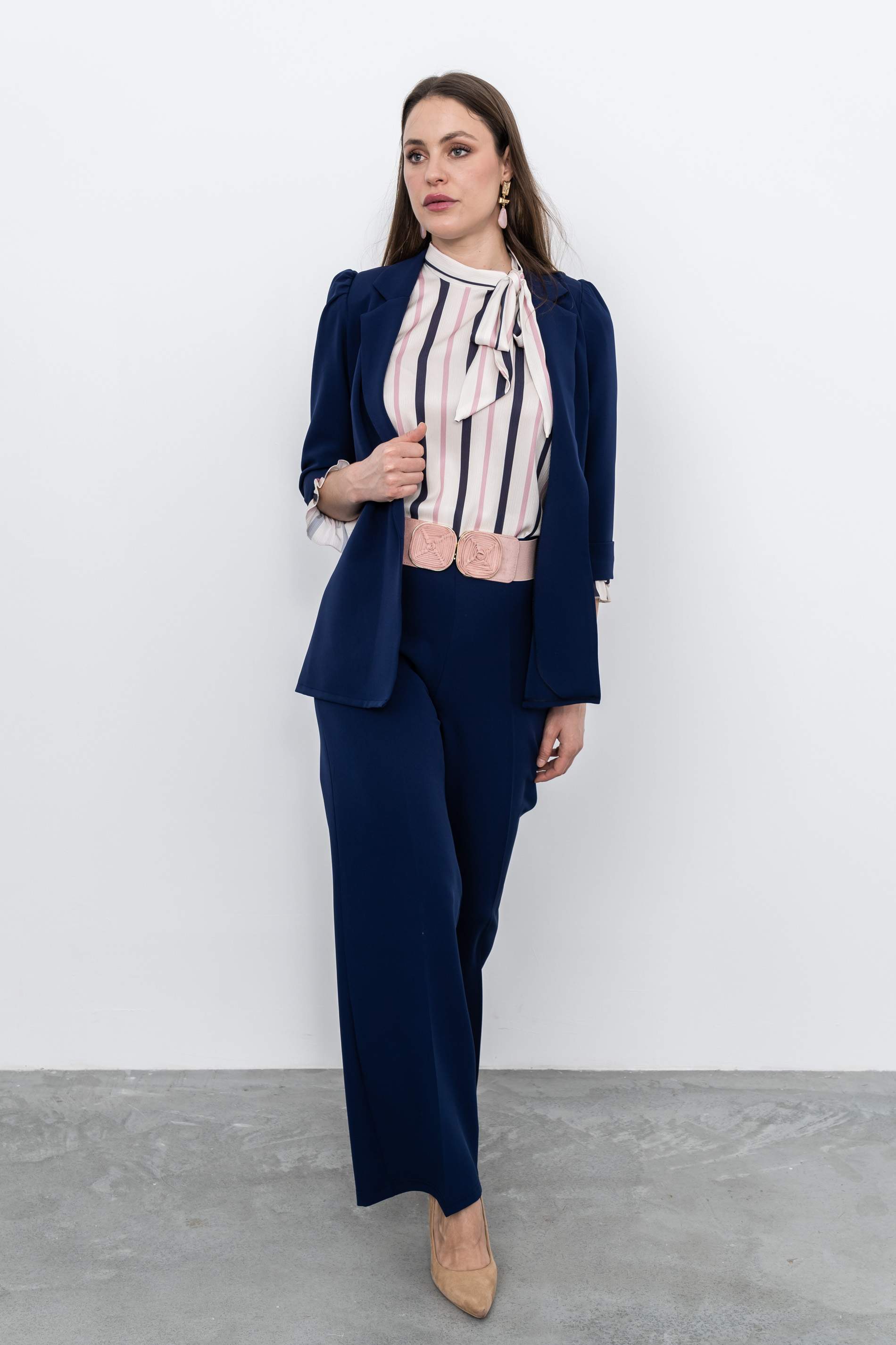 CHAQUETA MANGA VUELTA MARINO