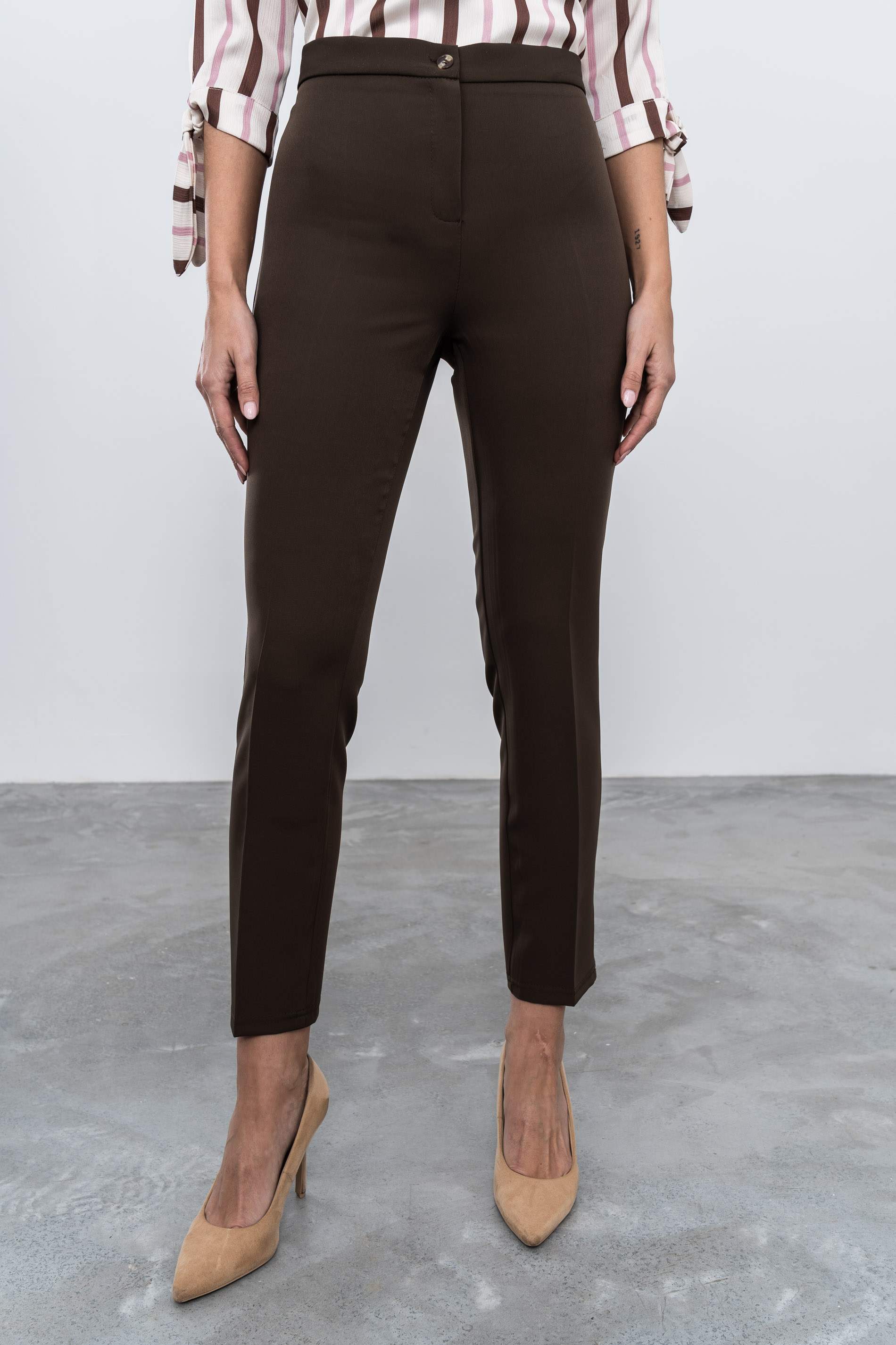 PANTALÓN VESTIR CHOCOLATE