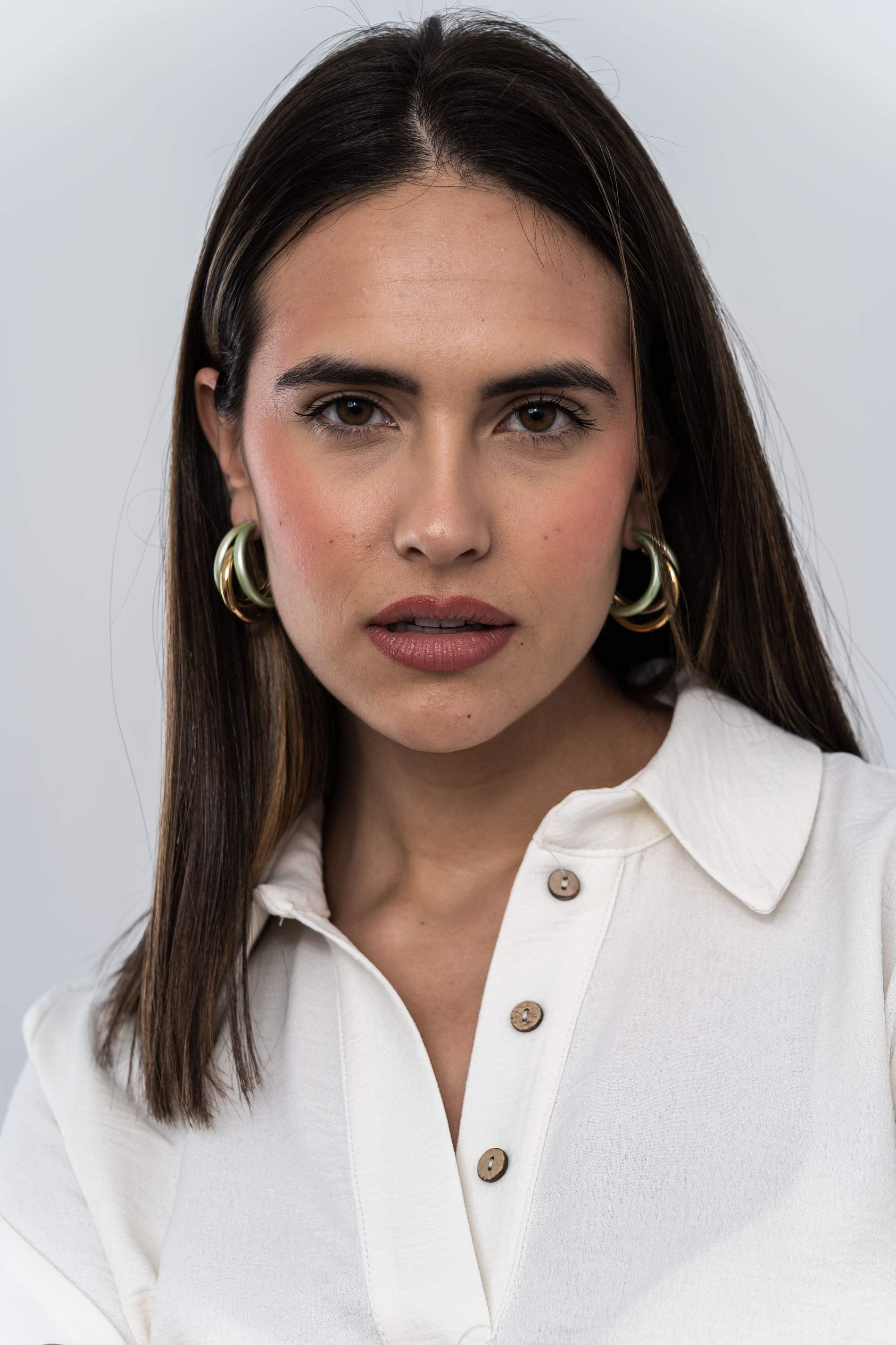 BLUSA CAMISERA BOTONES MARFIL